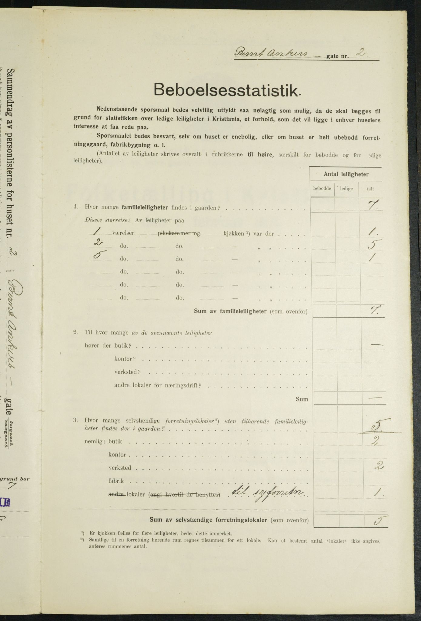 OBA, Municipal Census 1914 for Kristiania, 1914, p. 4565