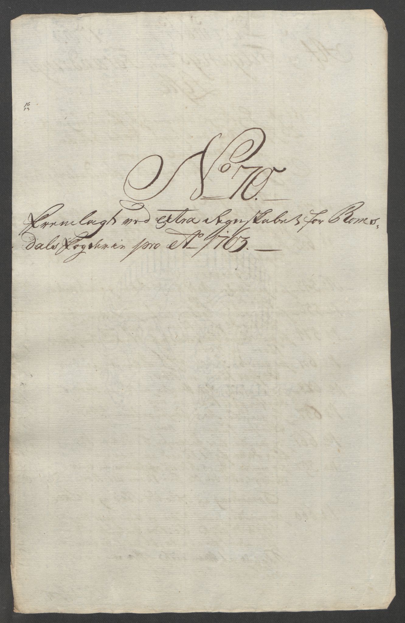 Rentekammeret inntil 1814, Reviderte regnskaper, Fogderegnskap, RA/EA-4092/R55/L3730: Ekstraskatten Romsdal, 1762-1763, p. 520