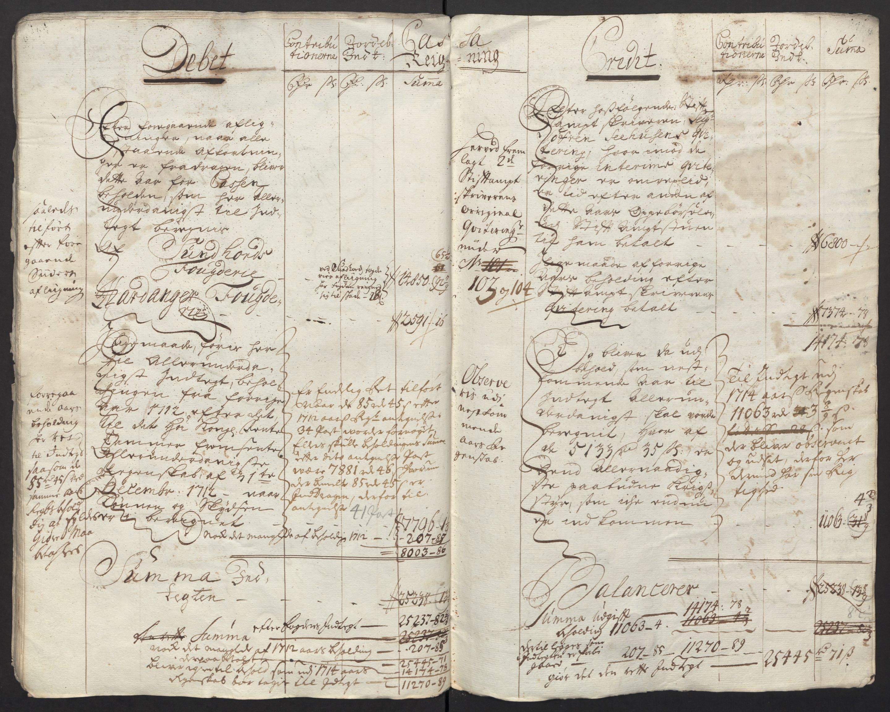 Rentekammeret inntil 1814, Reviderte regnskaper, Fogderegnskap, AV/RA-EA-4092/R48/L2989: Fogderegnskap Sunnhordland og Hardanger, 1713, p. 25