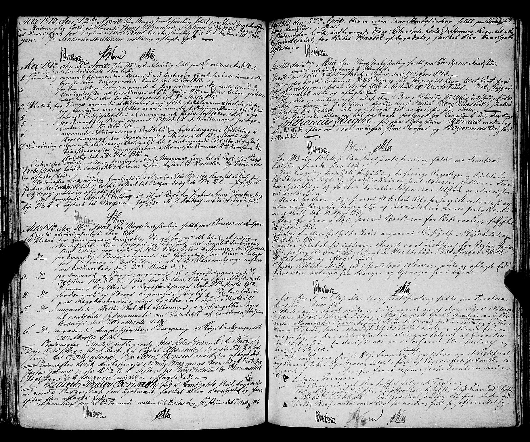 Trondheim magistrat, SAT/A-4372/A/Aa/L0018: Rådstueprotokoller, 1793-1826, p. 367