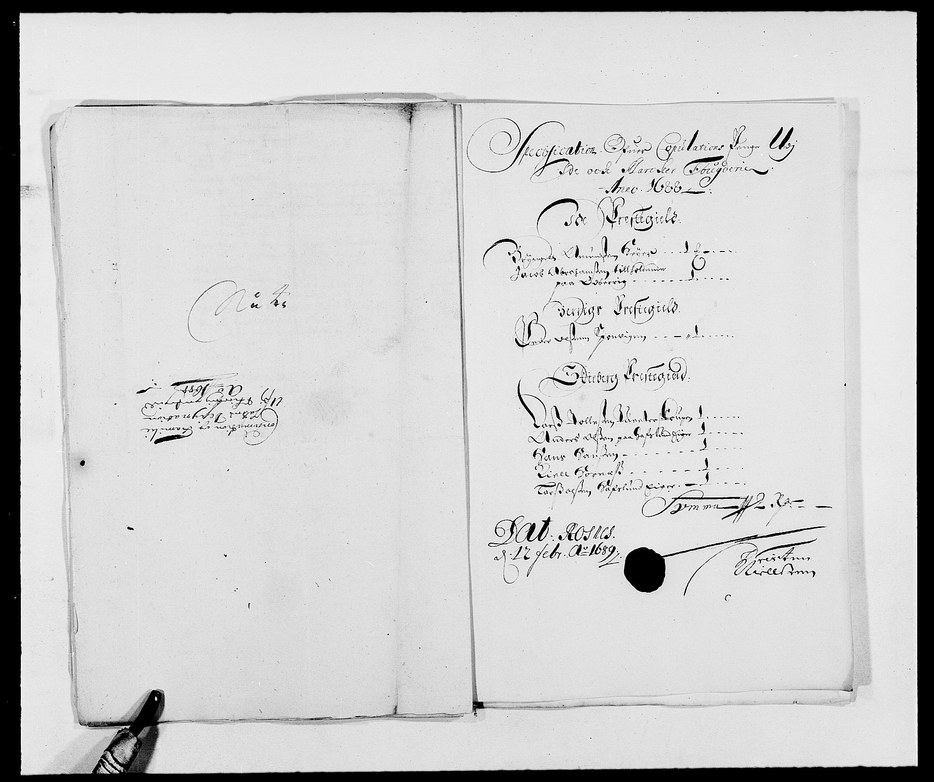 Rentekammeret inntil 1814, Reviderte regnskaper, Fogderegnskap, AV/RA-EA-4092/R01/L0007: Fogderegnskap Idd og Marker, 1687-1688, p. 326