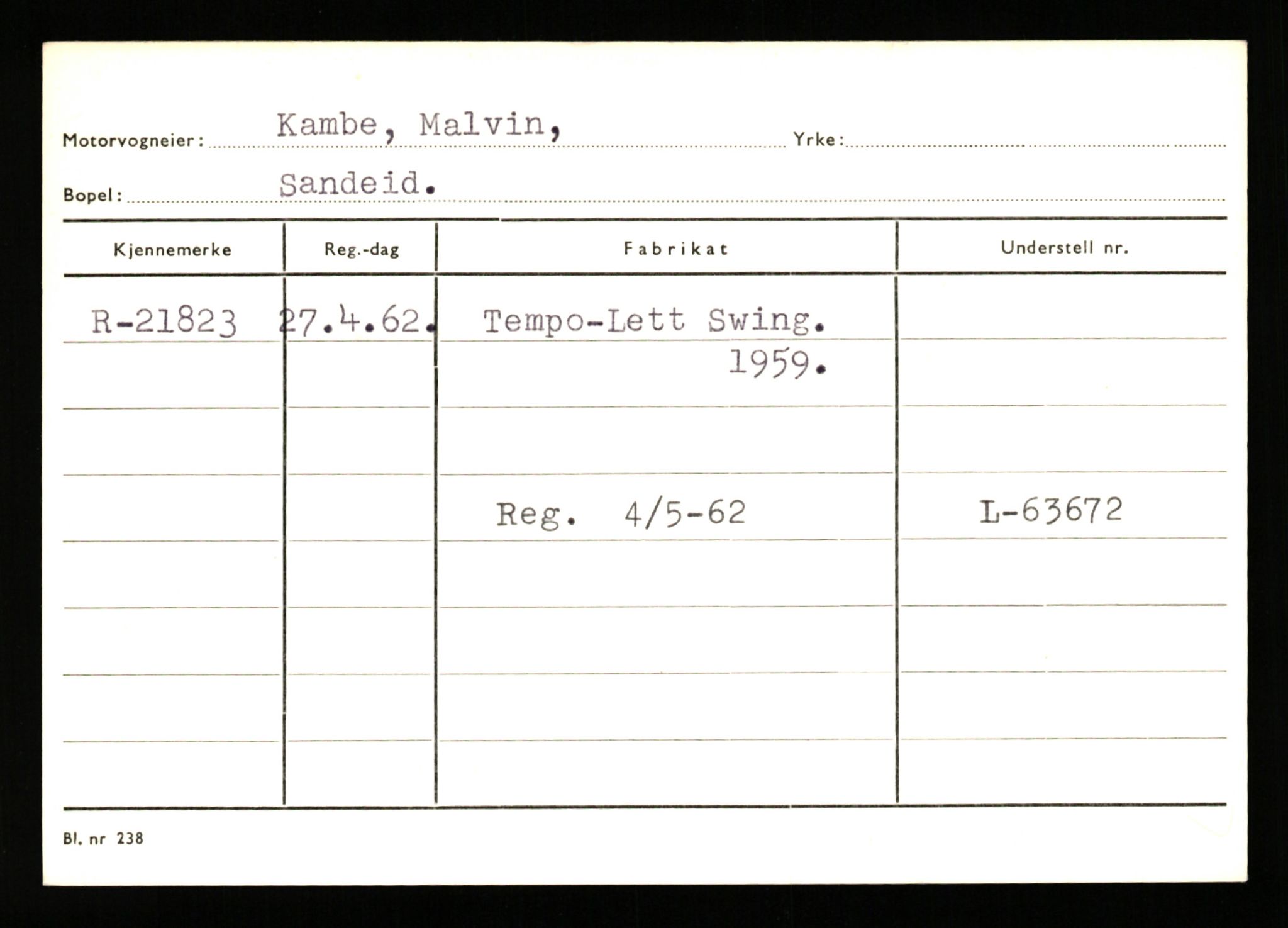 Stavanger trafikkstasjon, AV/SAST-A-101942/0/G/L0004: Registreringsnummer: 15497 - 22957, 1930-1971, p. 2803