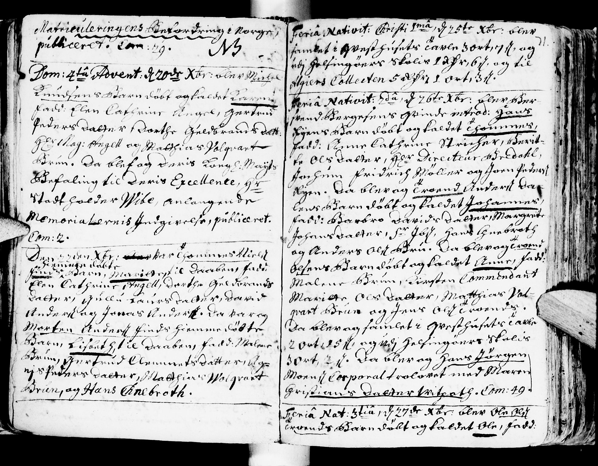 Ministerialprotokoller, klokkerbøker og fødselsregistre - Sør-Trøndelag, SAT/A-1456/681/L0924: Parish register (official) no. 681A02, 1720-1731, p. 70-71