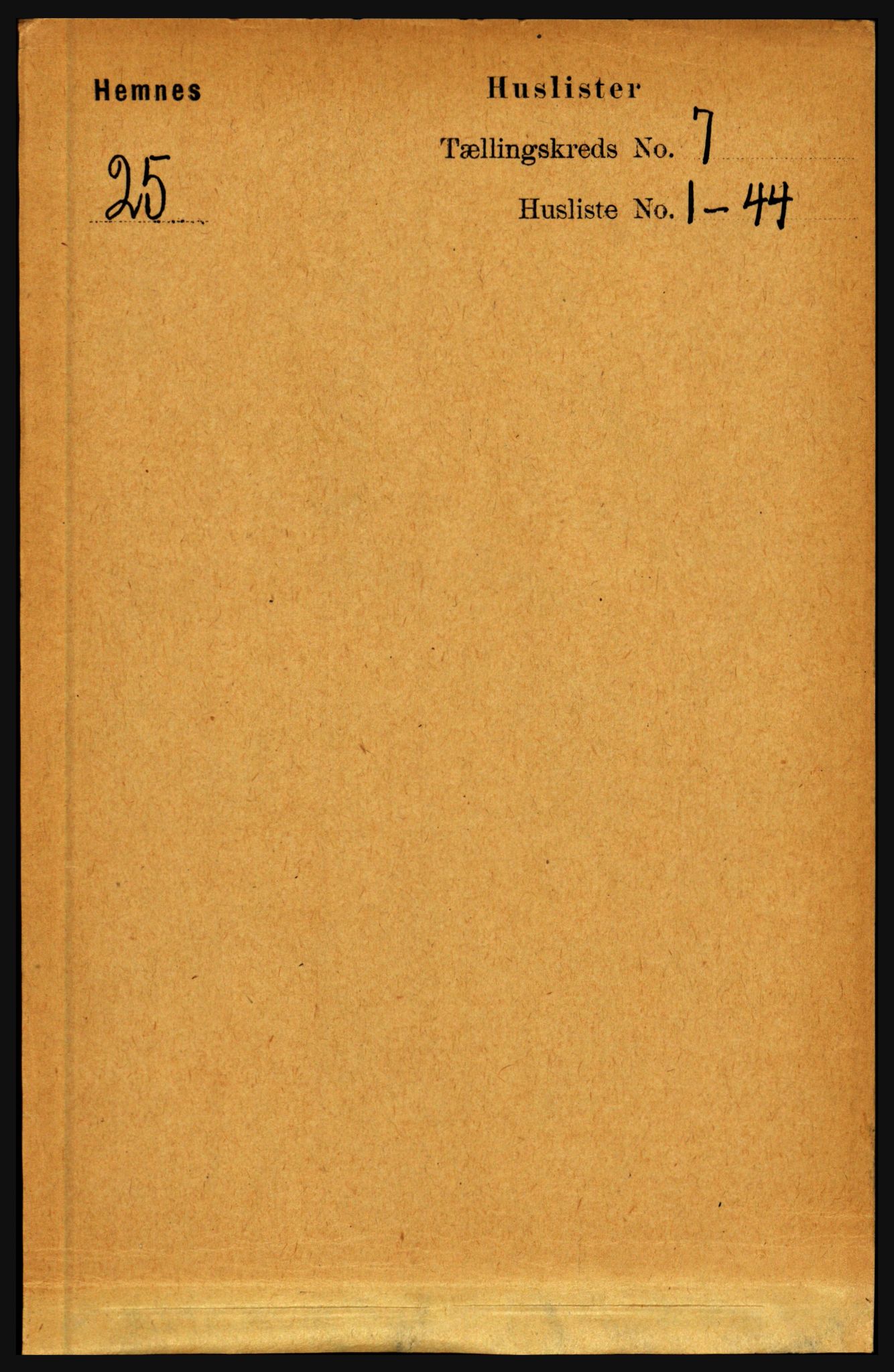 RA, 1891 census for 1832 Hemnes, 1891, p. 3206