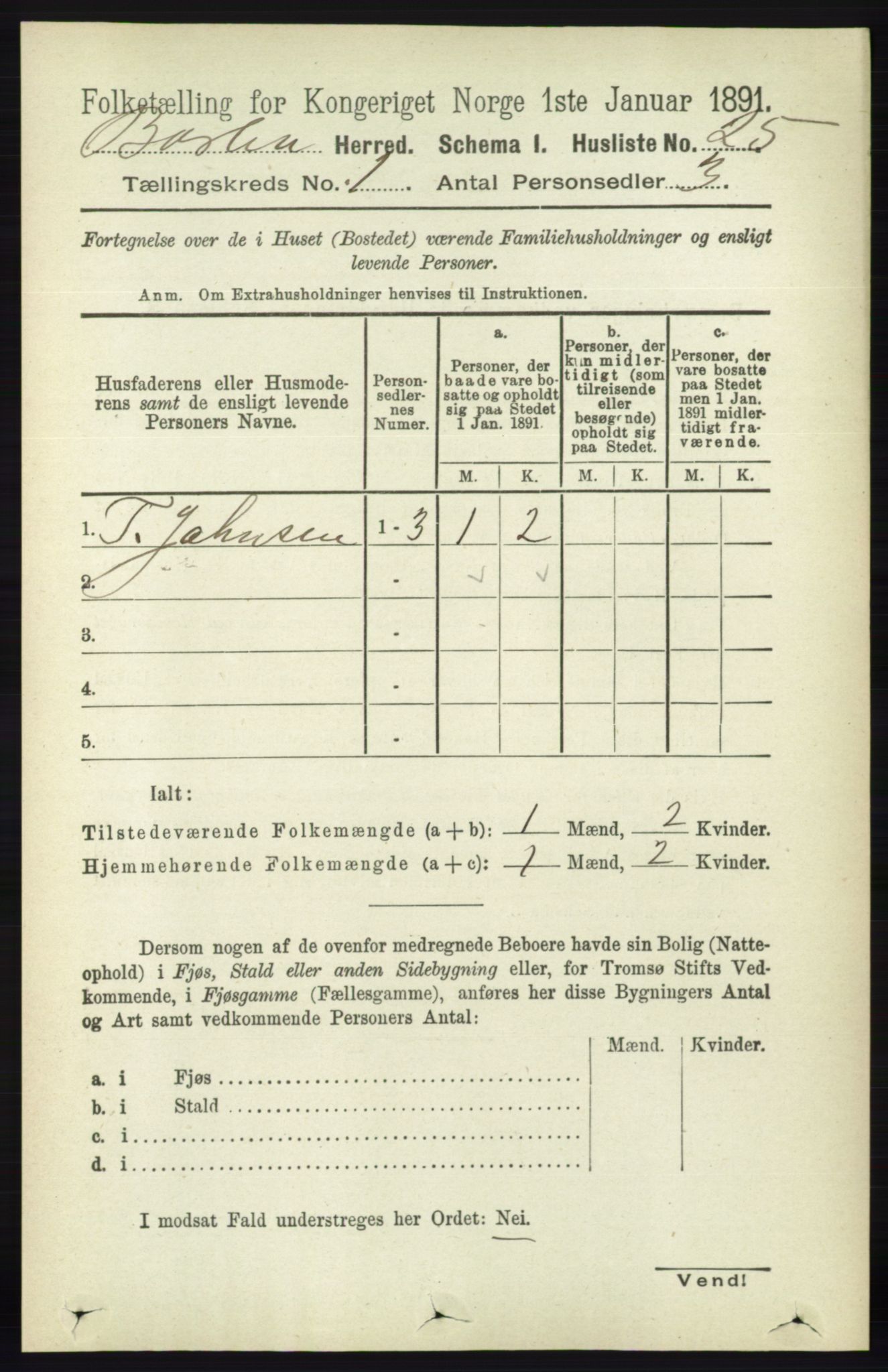 RA, 1891 census for 0990 Barbu, 1891, p. 56