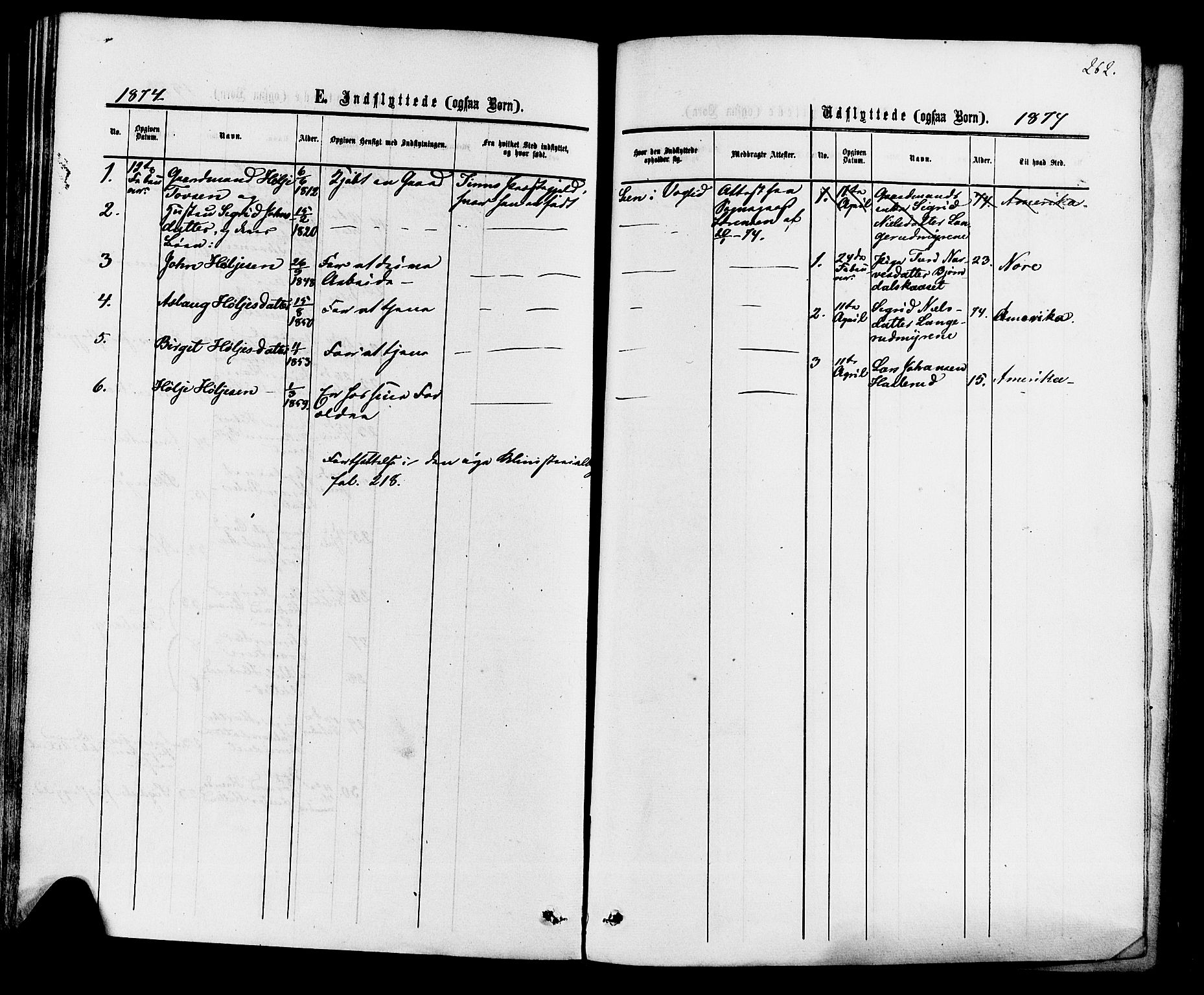 Rollag kirkebøker, SAKO/A-240/F/Fa/L0009: Parish register (official) no. I 9, 1860-1874, p. 262