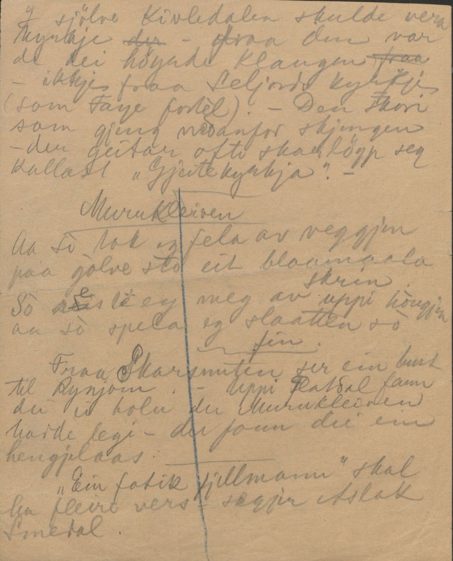 Rikard Berge, TEMU/TGM-A-1003/F/L0004/0053: 101-159 / 157 Manuskript, notatar, brev o.a. Nokre leiker, manuskript, 1906-1908, p. 120