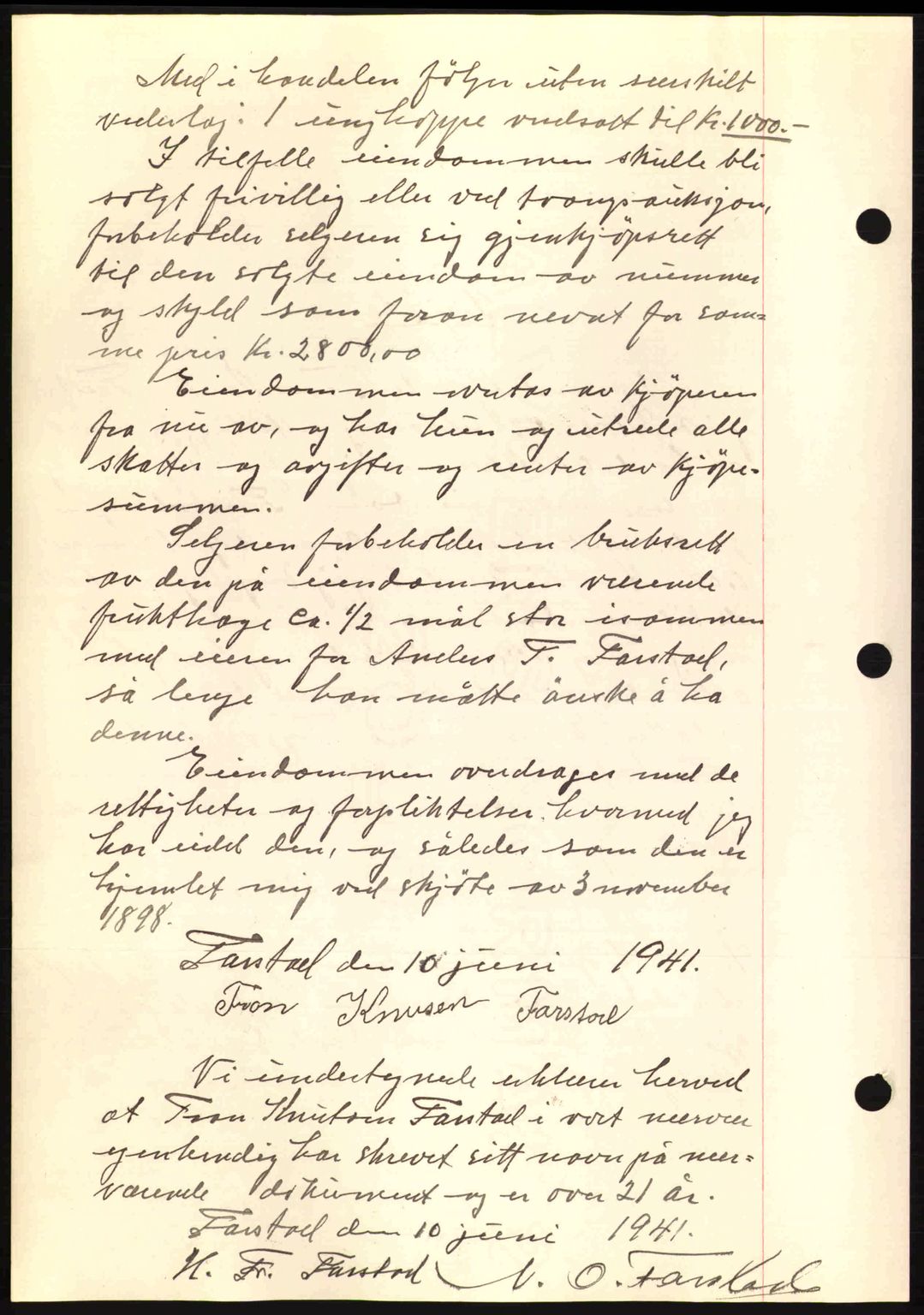 Romsdal sorenskriveri, AV/SAT-A-4149/1/2/2C: Mortgage book no. A10, 1941-1941, Diary no: : 1055/1941