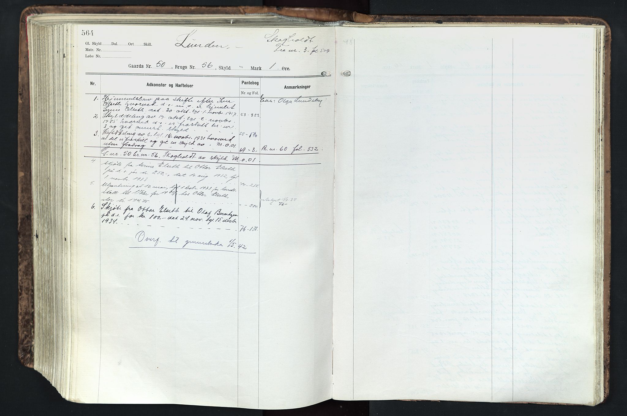 Solør tingrett, AV/SAH-TING-008/H/Ha/Hak/L0003: Mortgage register no. III, 1900-1935, p. 564