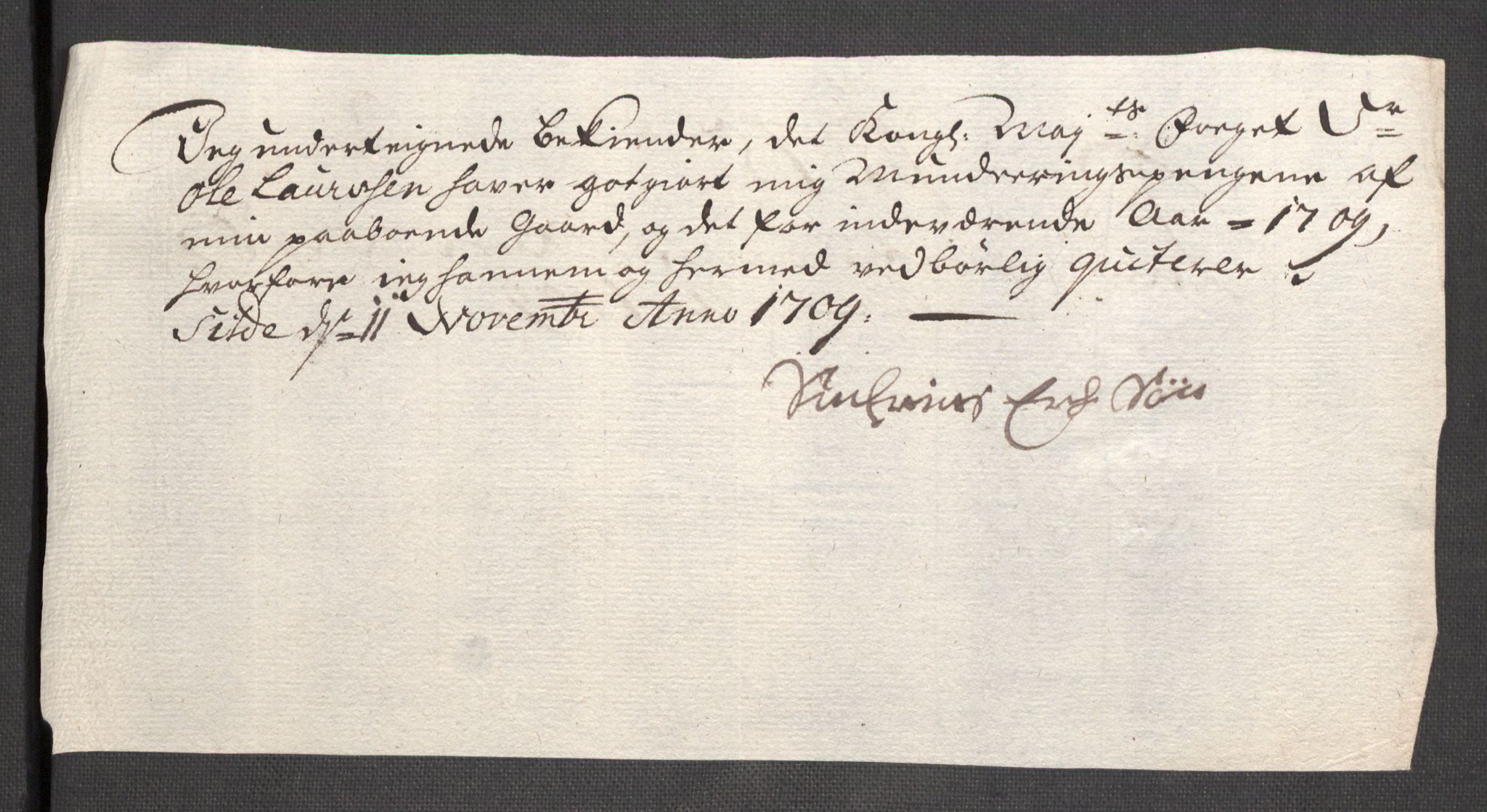 Rentekammeret inntil 1814, Reviderte regnskaper, Fogderegnskap, AV/RA-EA-4092/R48/L2986: Fogderegnskap Sunnhordland og Hardanger, 1709-1710, p. 309