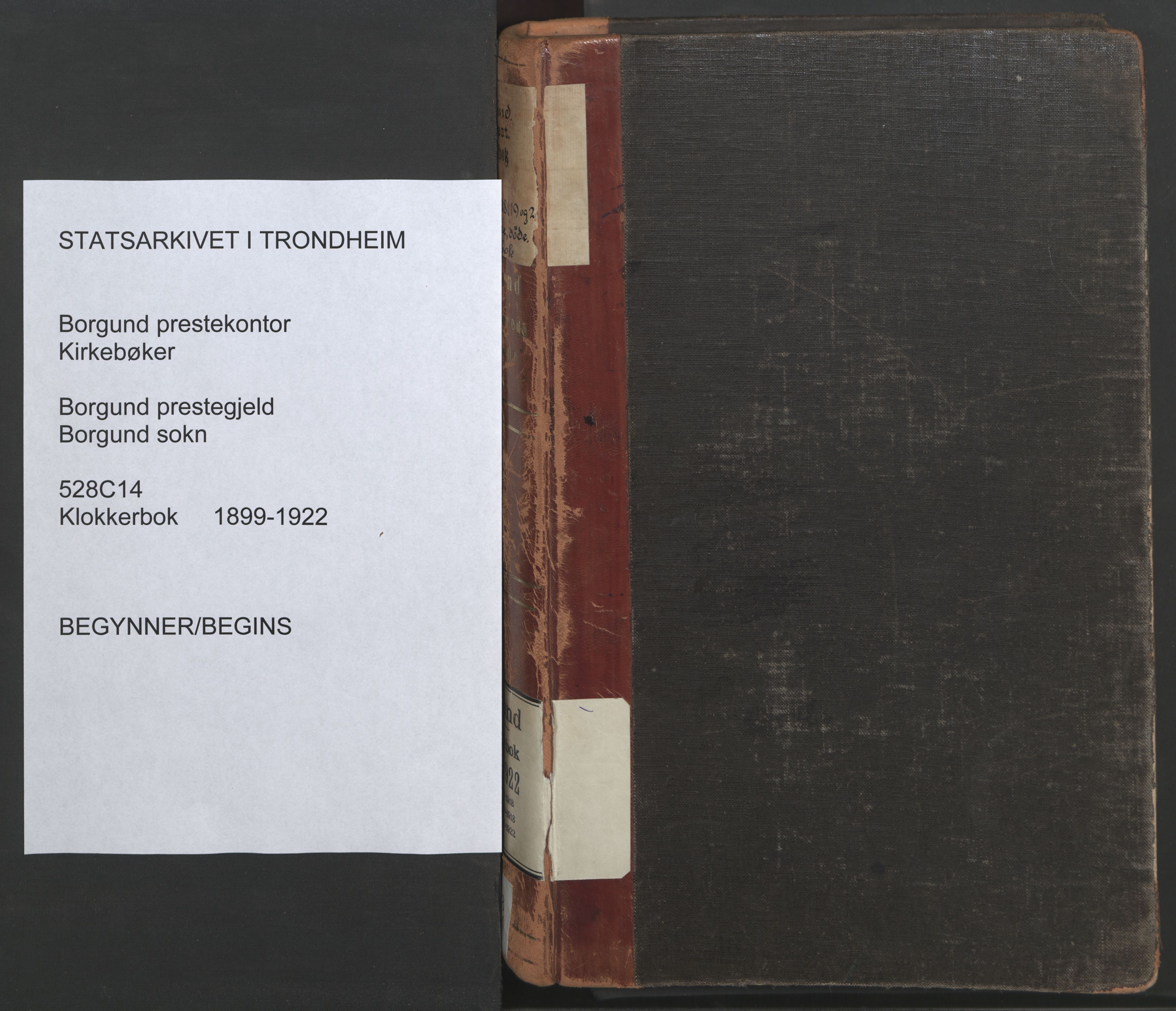Ministerialprotokoller, klokkerbøker og fødselsregistre - Møre og Romsdal, SAT/A-1454/528/L0433: Parish register (copy) no. 528C14, 1899-1922