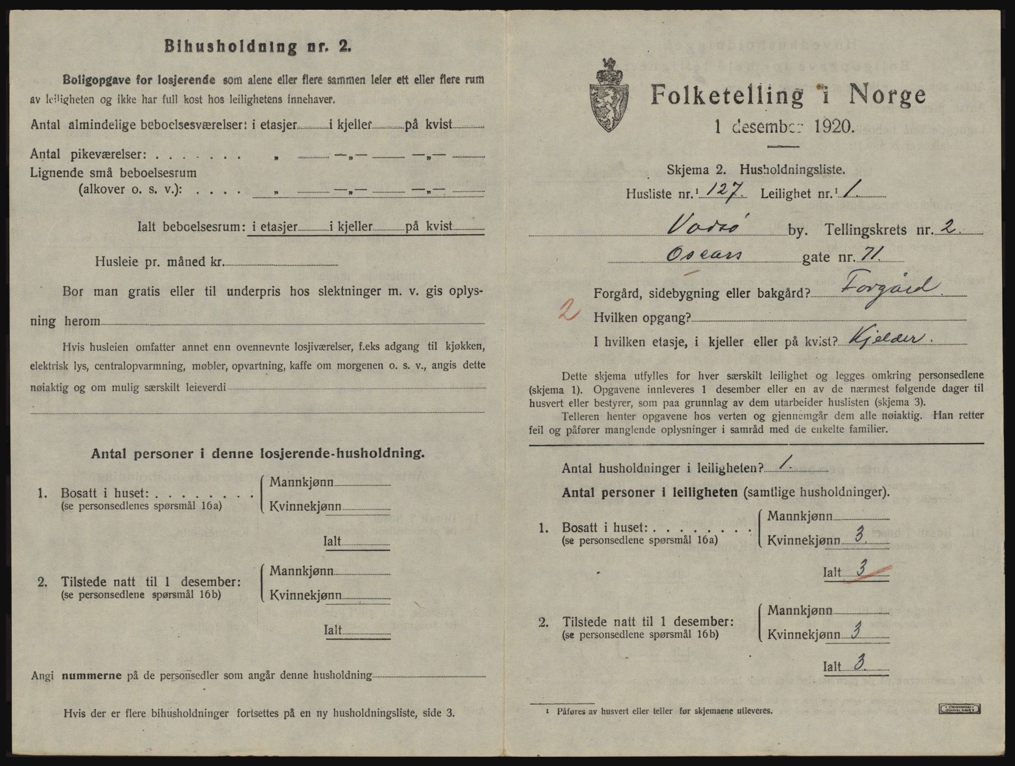 SATØ, 1920 census for Vadsø, 1920, p. 1340