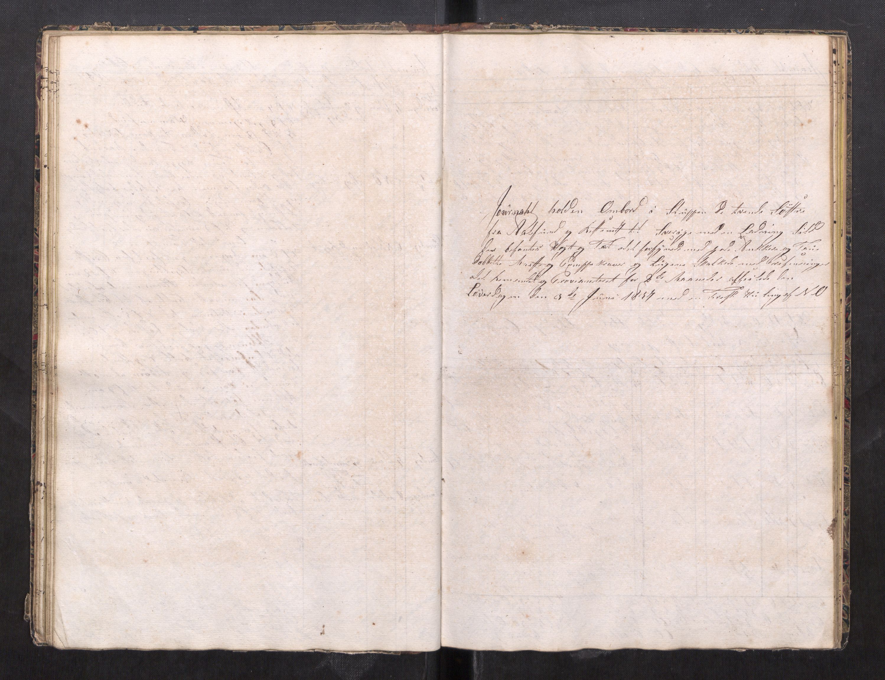 Kristiansund magistrat, SAT/A-0032/F/Fx/L0012: Journal for sluppen "Tvende søstre", "Oskar" og "Emanuel" av Ålesund, 1836-1839
