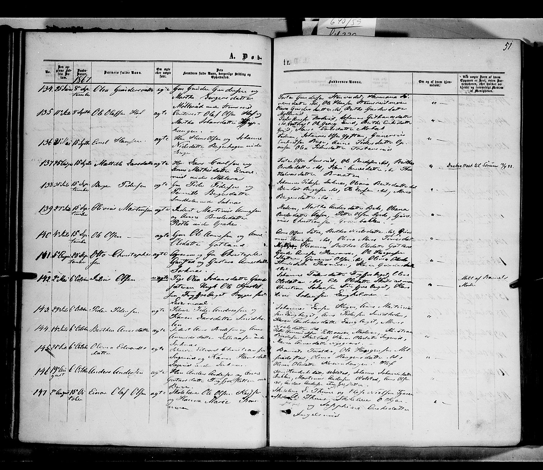 Grue prestekontor, AV/SAH-PREST-036/H/Ha/Haa/L0010: Parish register (official) no. 10, 1864-1873, p. 51