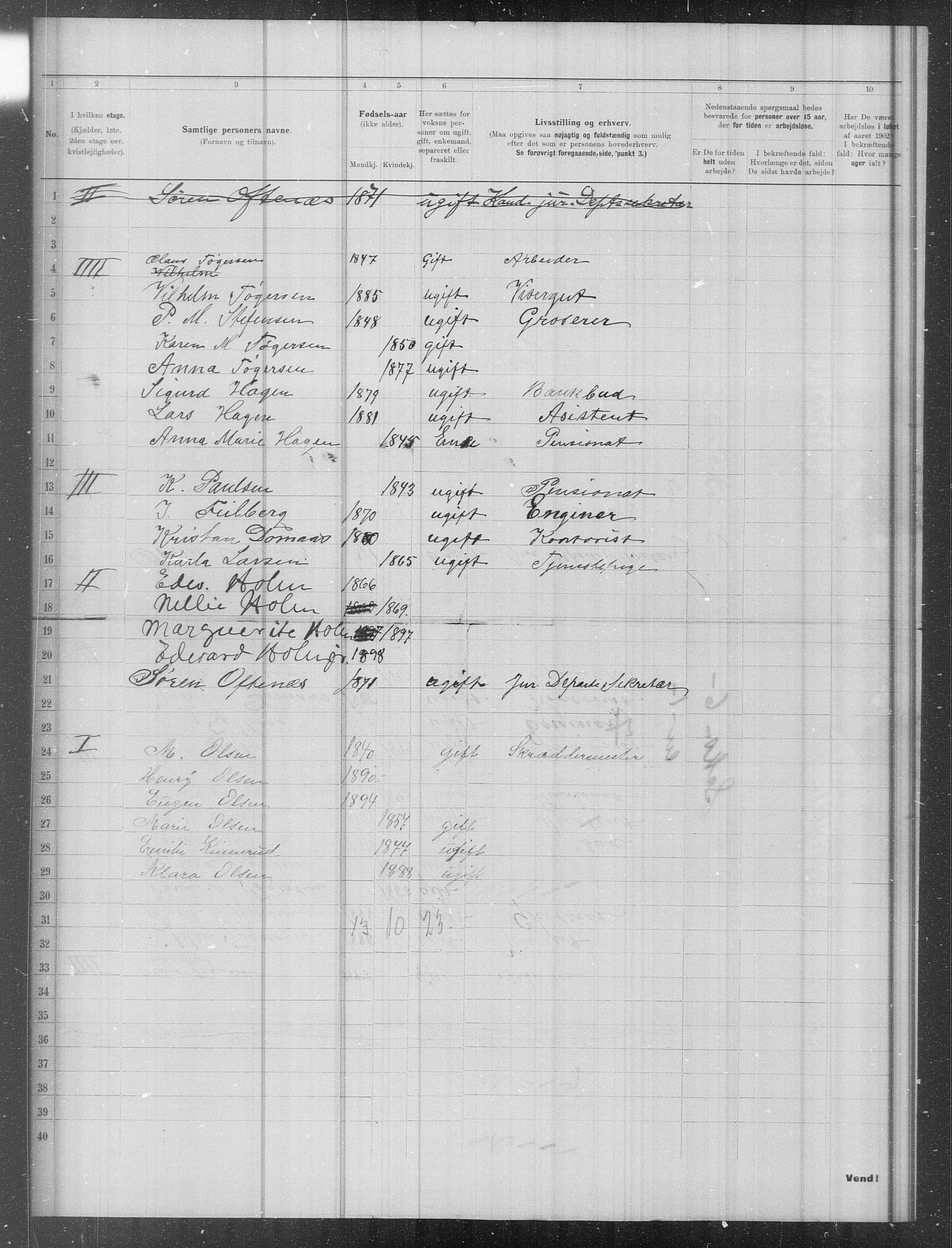 OBA, Municipal Census 1902 for Kristiania, 1902, p. 13195