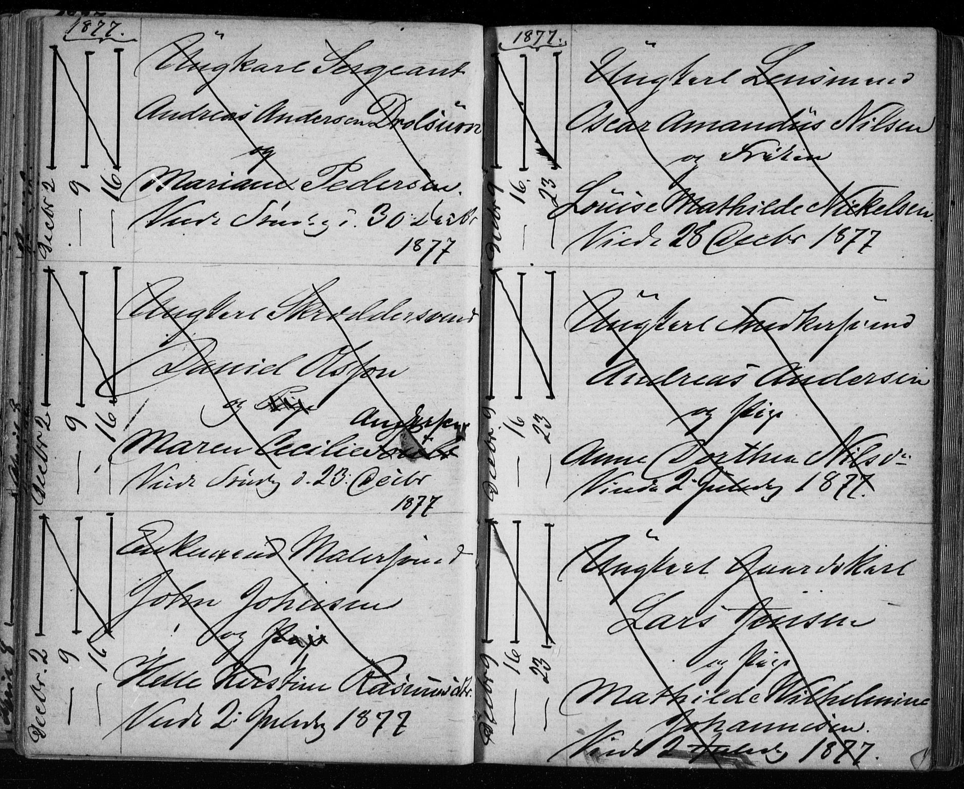 Bragernes kirkebøker, AV/SAKO-A-6/H/Ha/L0006: Banns register no. 6, 1873-1896