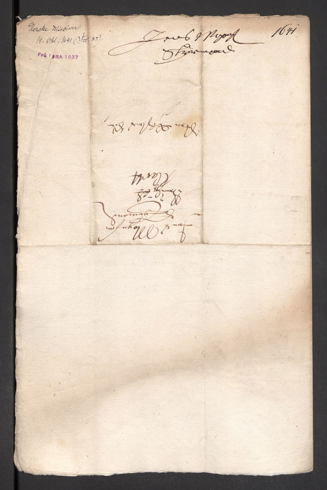 Danske Kanselli 1572-1799, AV/RA-EA-3023/F/Fc/Fcc/Fcca/L0011: Norske innlegg 1572-1799, 1641-1647, p. 7