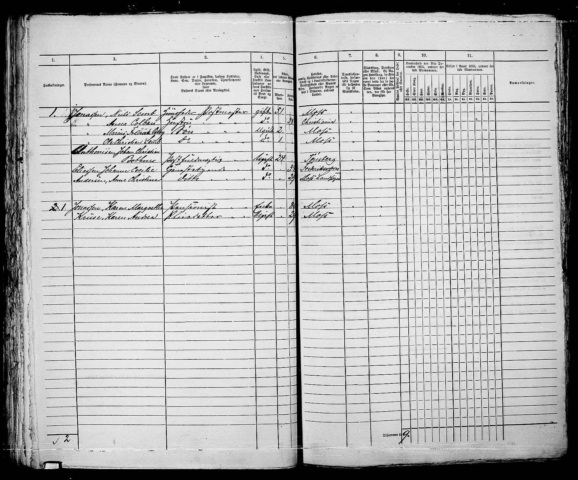 RA, 1865 census for Moss/Moss, 1865, p. 469