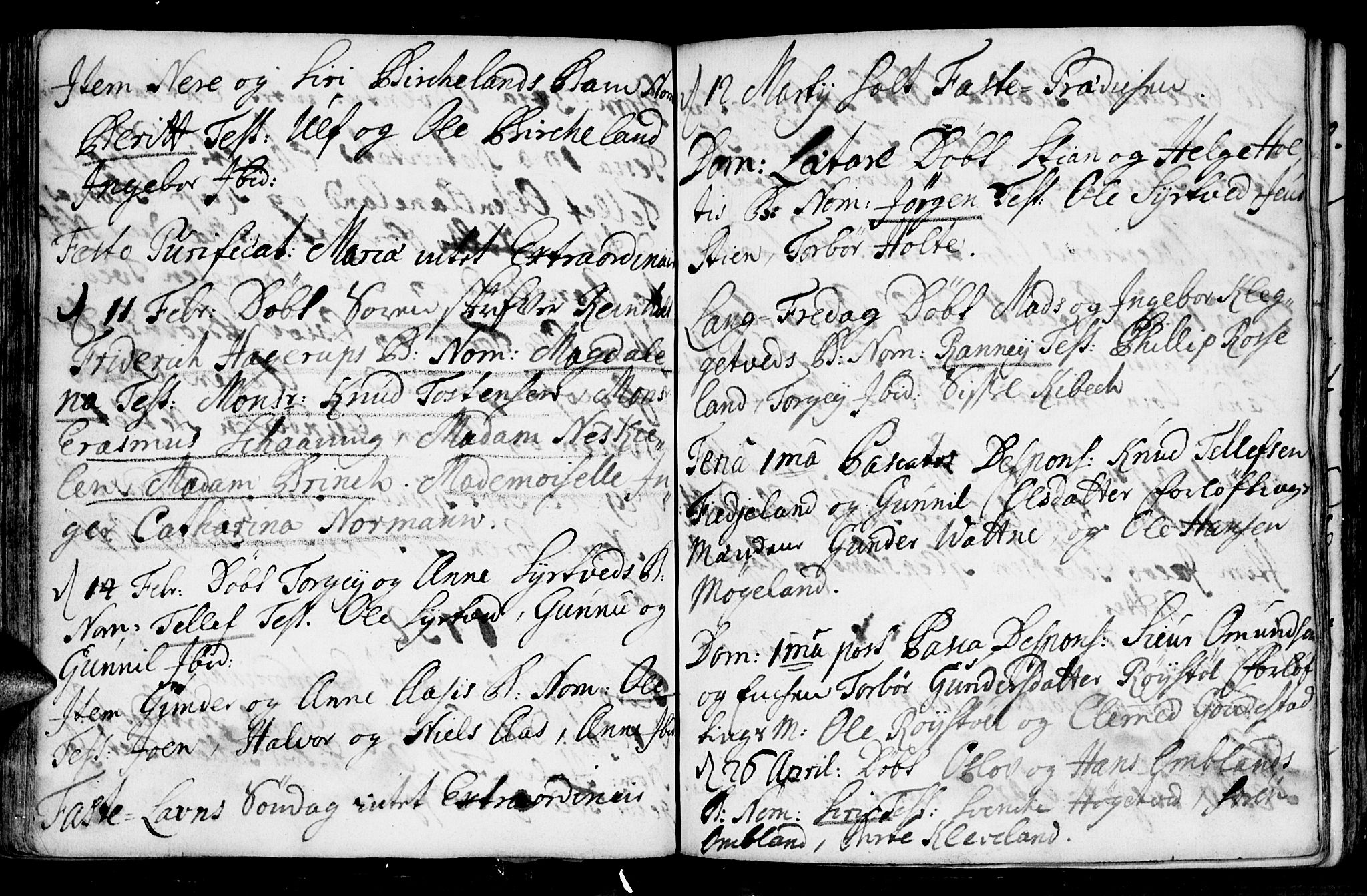 Evje sokneprestkontor, AV/SAK-1111-0008/F/Fa/Faa/L0001: Parish register (official) no. A 1, 1705-1760, p. 65