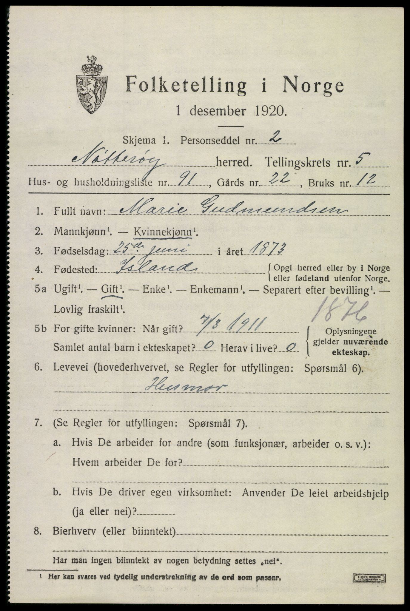 SAKO, 1920 census for Nøtterøy, 1920, p. 8429