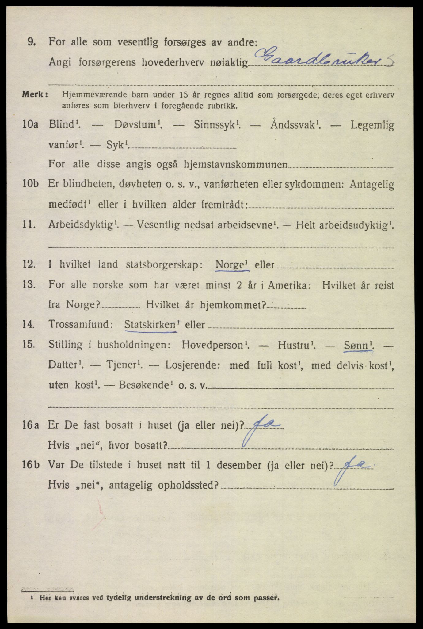 SAK, 1920 census for Herad, 1920, p. 1269