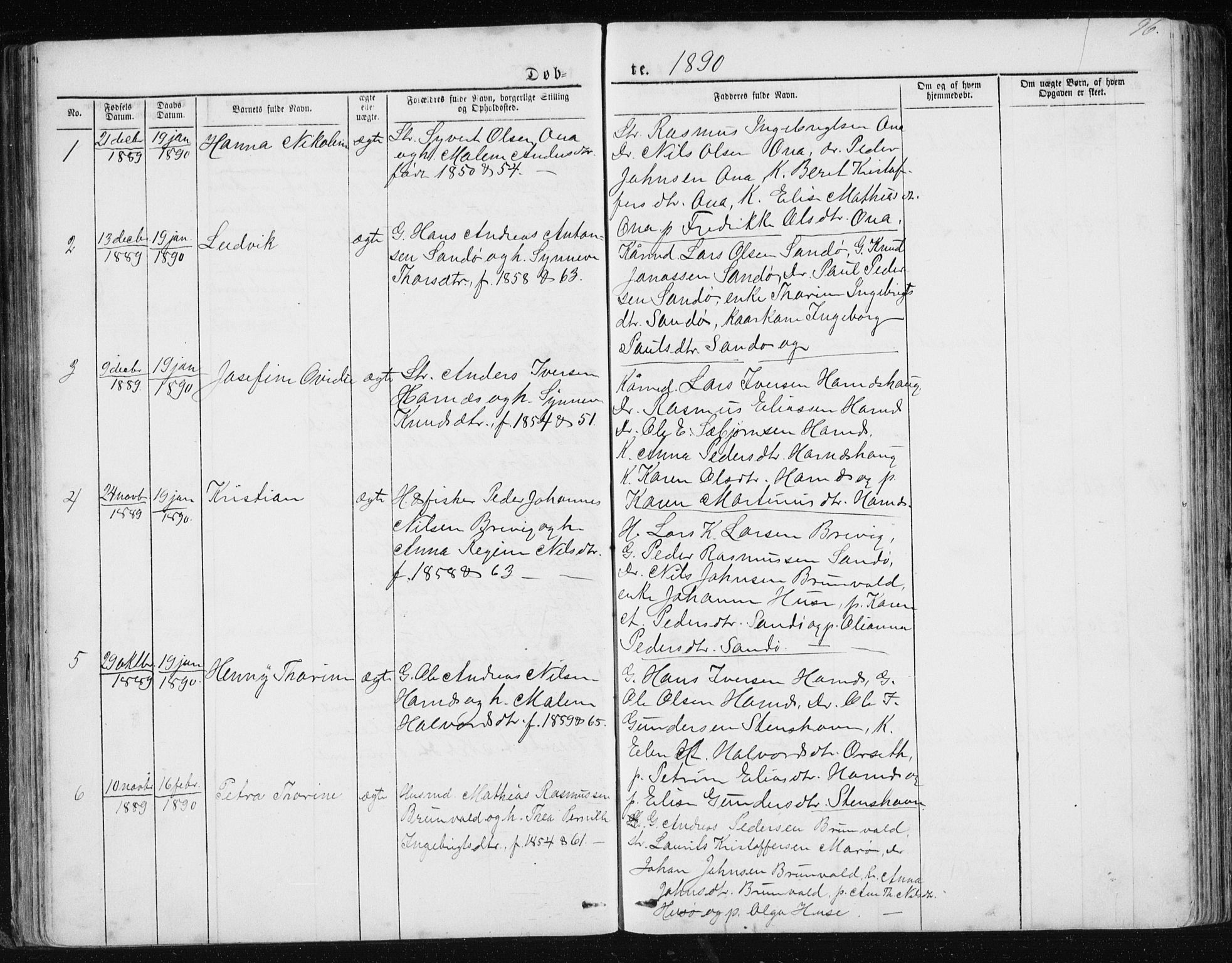 Ministerialprotokoller, klokkerbøker og fødselsregistre - Møre og Romsdal, AV/SAT-A-1454/561/L0732: Parish register (copy) no. 561C02, 1867-1900, p. 96