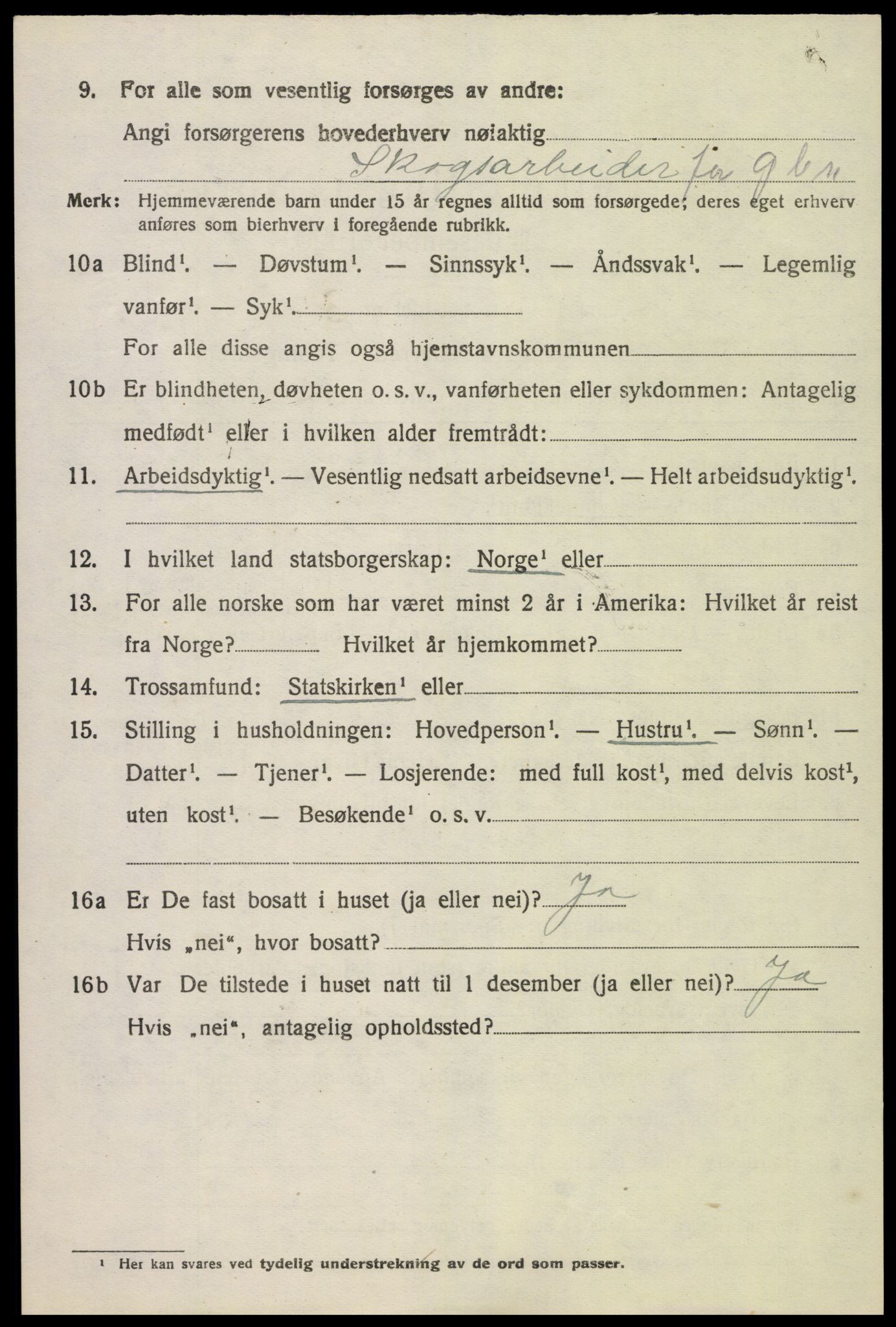 SAK, 1920 census for Froland, 1920, p. 4894