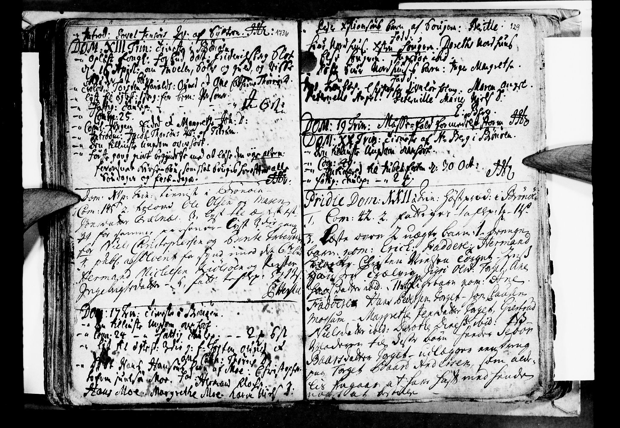 Ministerialprotokoller, klokkerbøker og fødselsregistre - Nordland, AV/SAT-A-1459/813/L0194: Parish register (official) no. 813A04, 1719-1758, p. 129