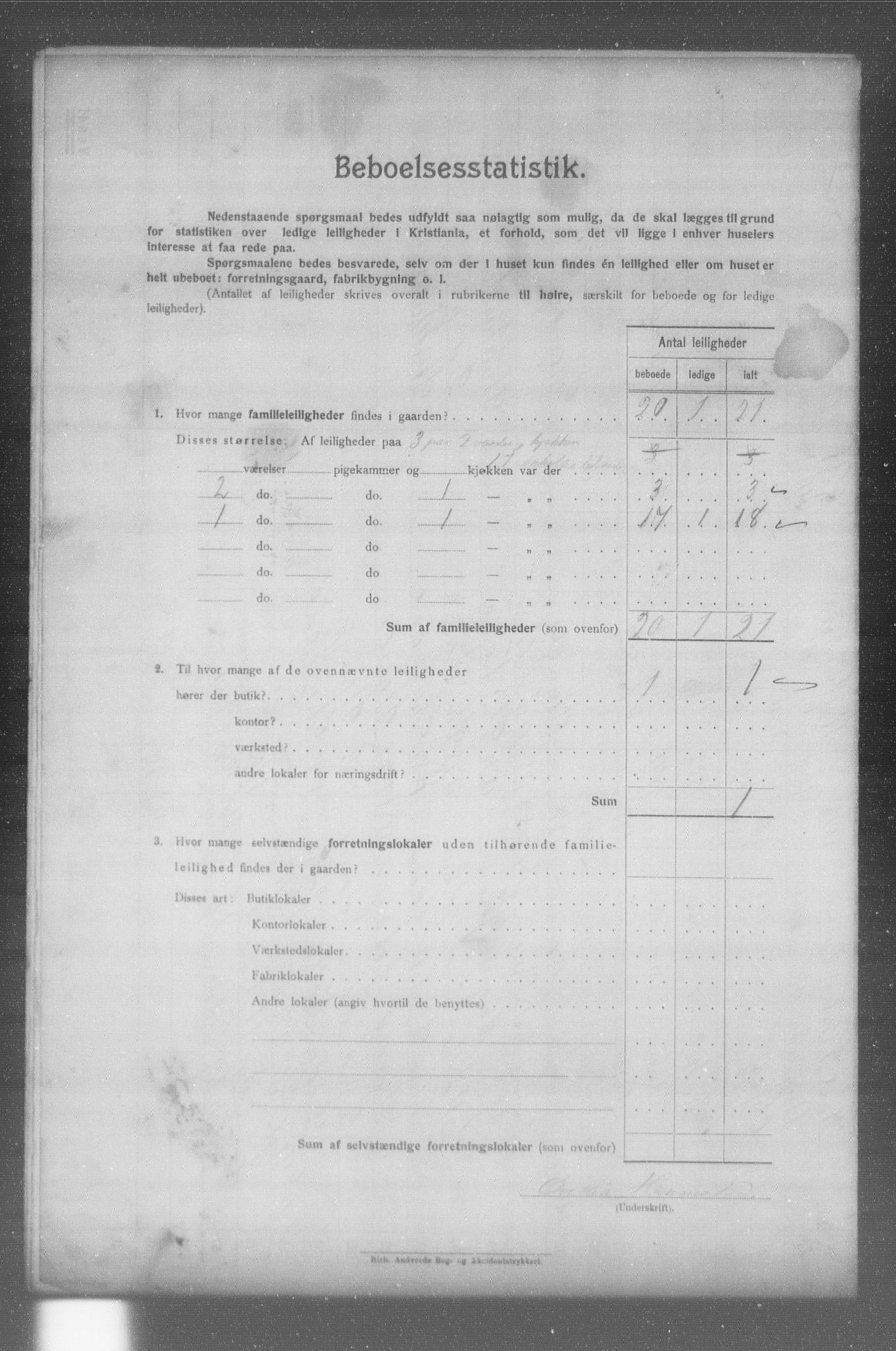 OBA, Municipal Census 1904 for Kristiania, 1904, p. 7730