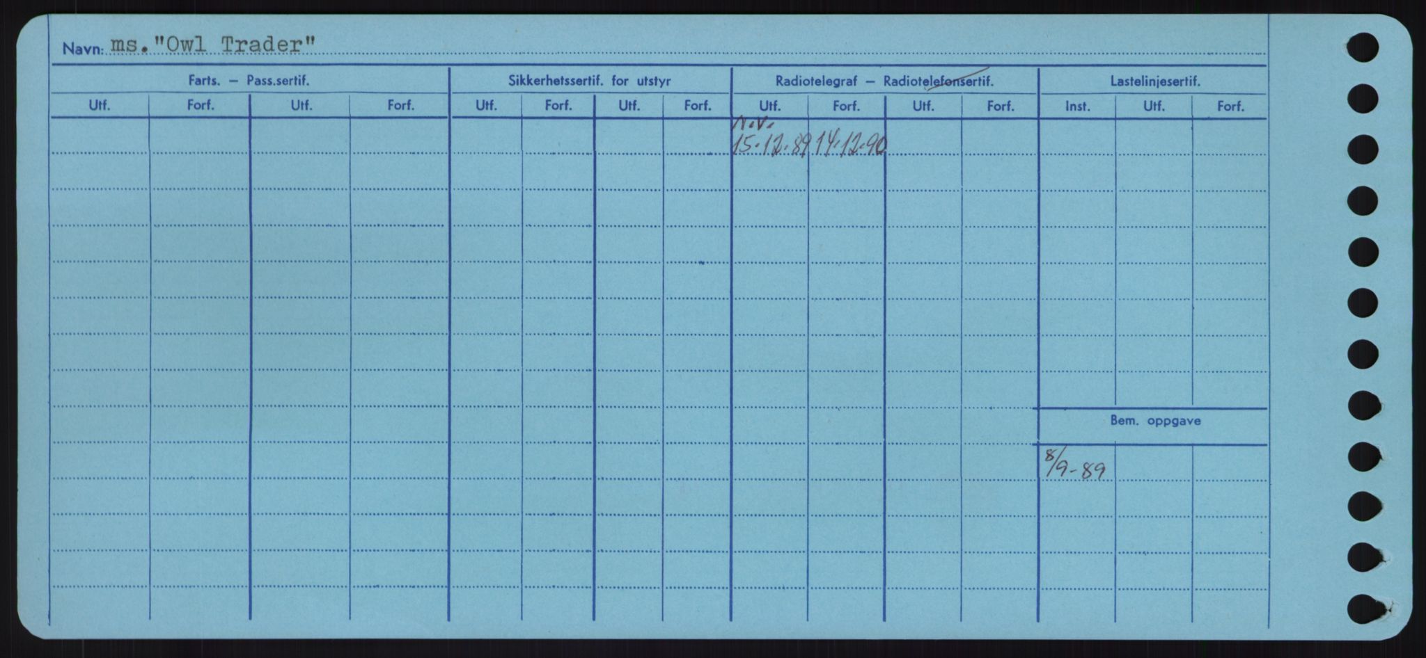 Sjøfartsdirektoratet med forløpere, Skipsmålingen, RA/S-1627/H/Hd/L0028: Fartøy, O, p. 542