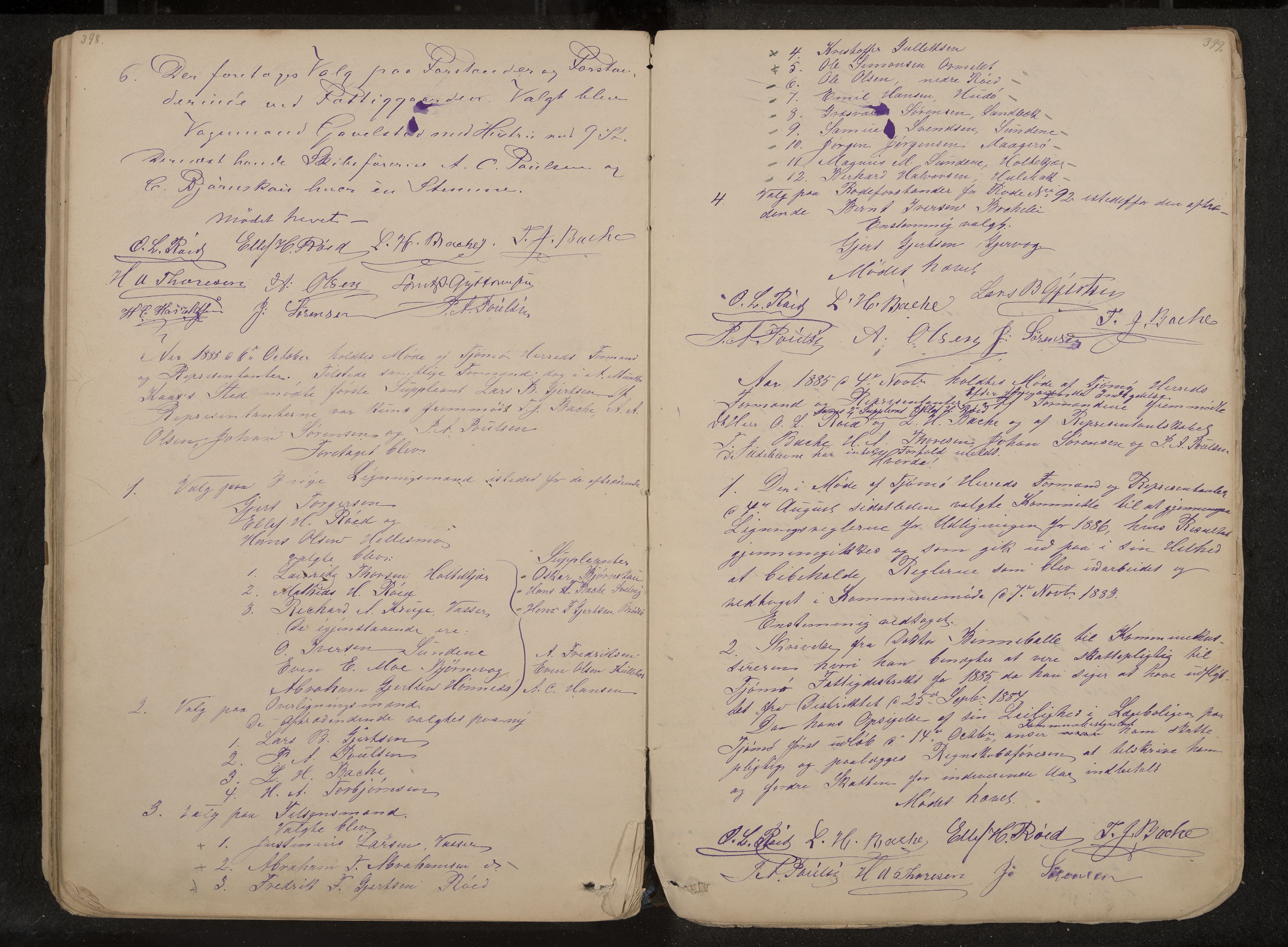 Tjøme formannskap og sentraladministrasjon, IKAK/0723021-1/A/L0002: Møtebok, 1865-1886, p. 398-399