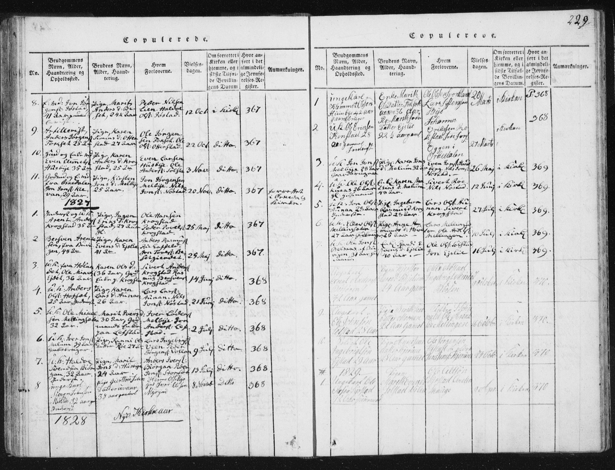 Ministerialprotokoller, klokkerbøker og fødselsregistre - Sør-Trøndelag, SAT/A-1456/665/L0770: Parish register (official) no. 665A05, 1817-1829, p. 229