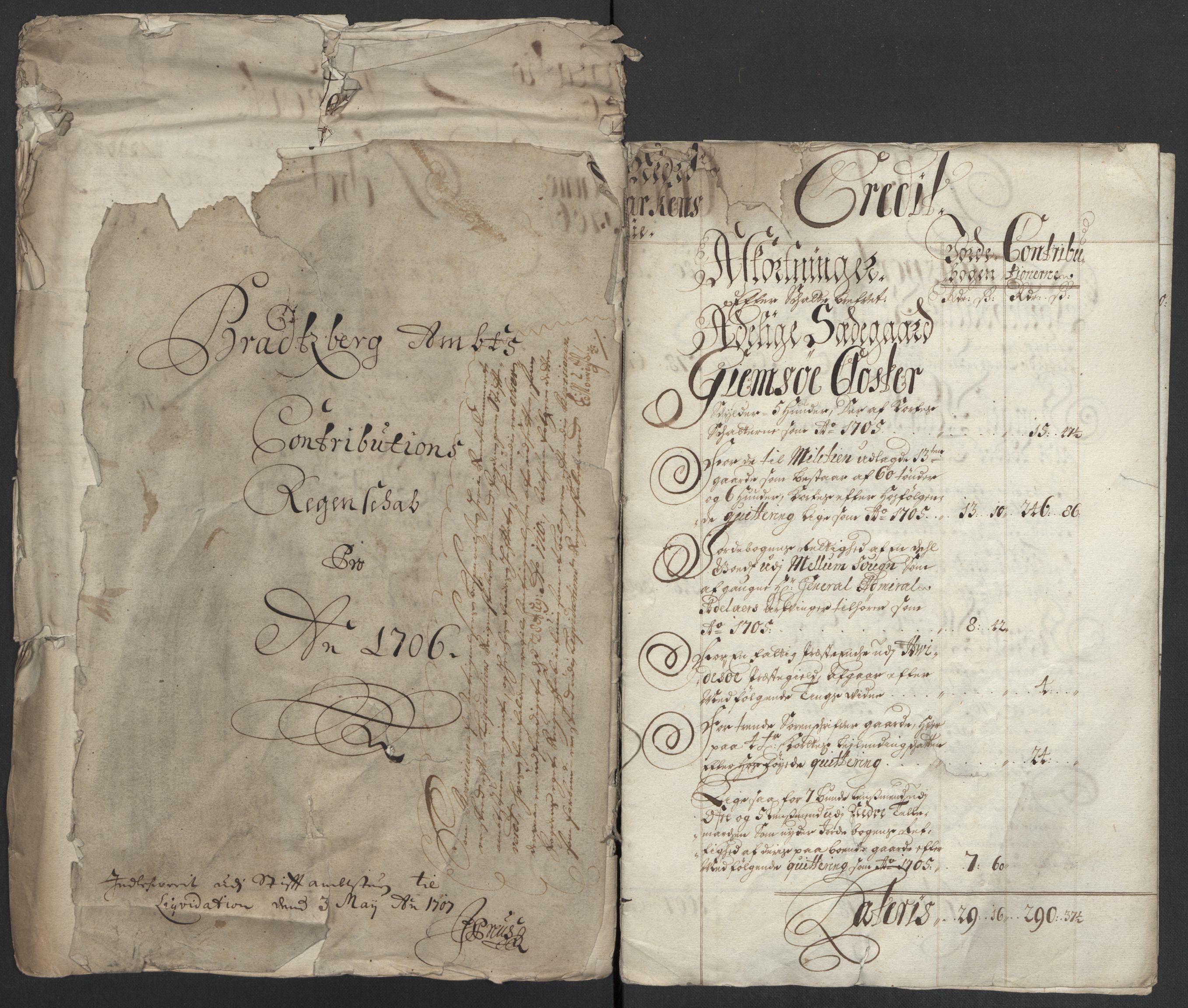 Rentekammeret inntil 1814, Reviderte regnskaper, Fogderegnskap, AV/RA-EA-4092/R36/L2116: Fogderegnskap Øvre og Nedre Telemark og Bamble, 1706-1707, p. 15