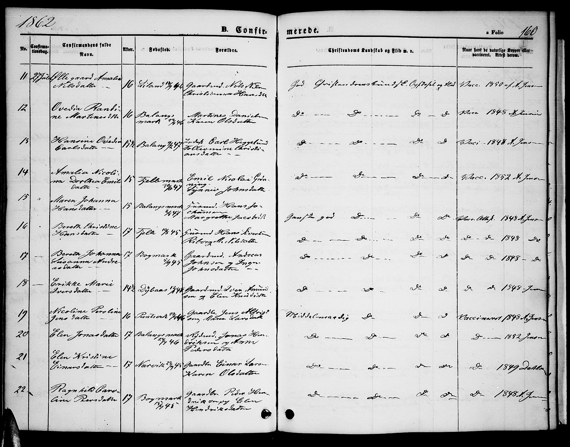 Ministerialprotokoller, klokkerbøker og fødselsregistre - Nordland, AV/SAT-A-1459/863/L0912: Parish register (copy) no. 863C02, 1858-1876, p. 160