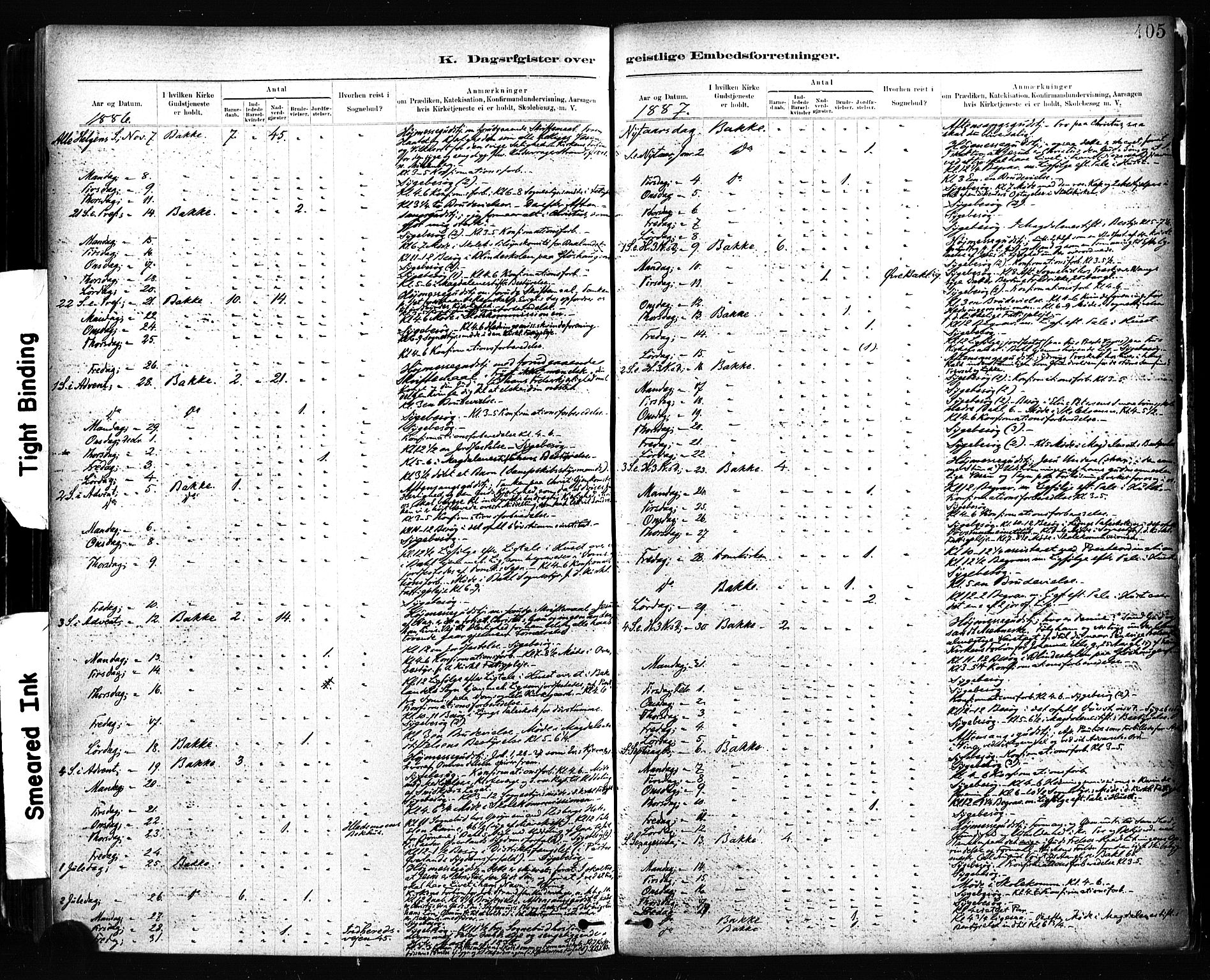 Ministerialprotokoller, klokkerbøker og fødselsregistre - Sør-Trøndelag, SAT/A-1456/604/L0189: Parish register (official) no. 604A10, 1878-1892, p. 405