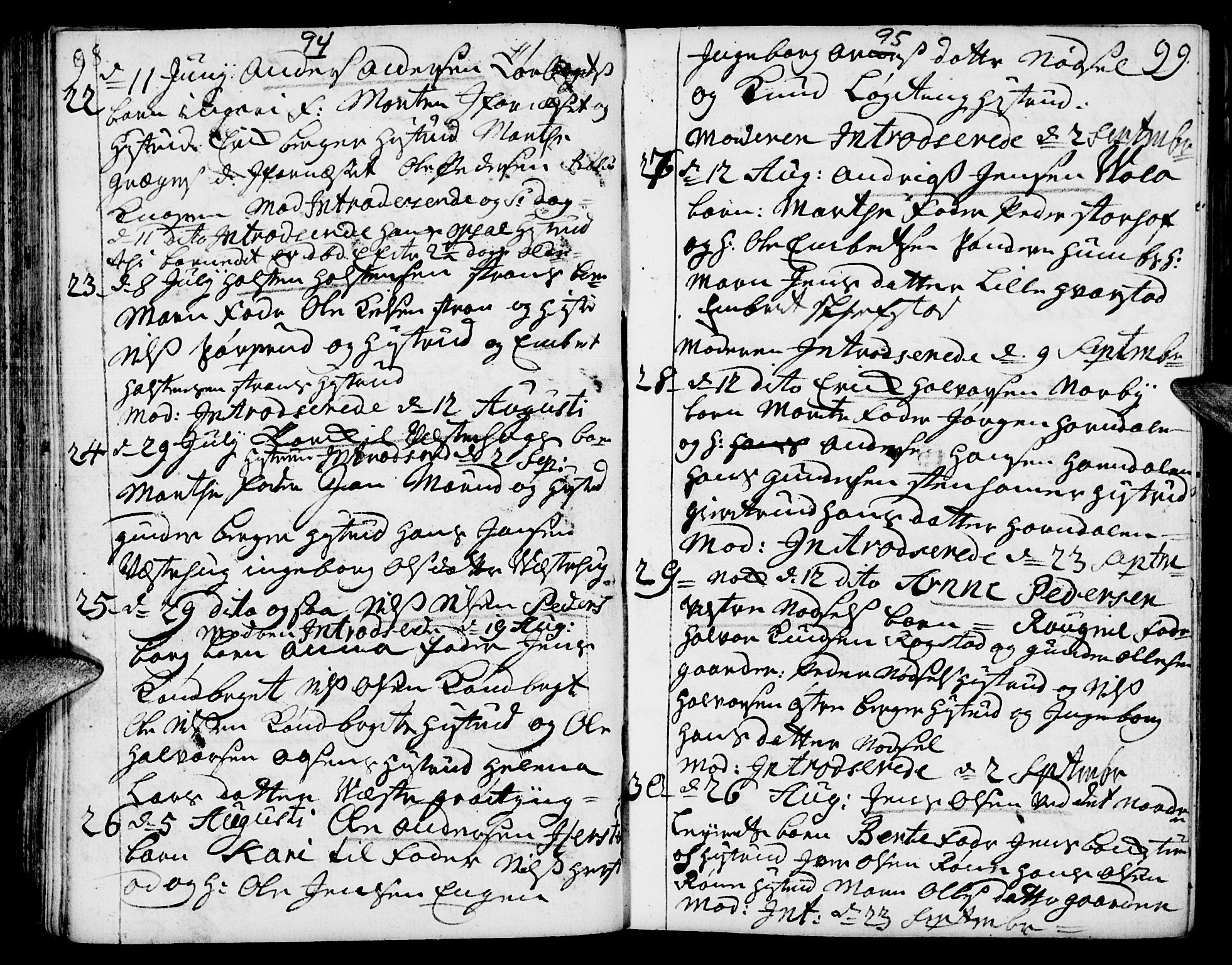 Elverum prestekontor, AV/SAH-PREST-044/H/Ha/Haa/L0002: Parish register (official) no. 2, 1751-1756, p. 98-99