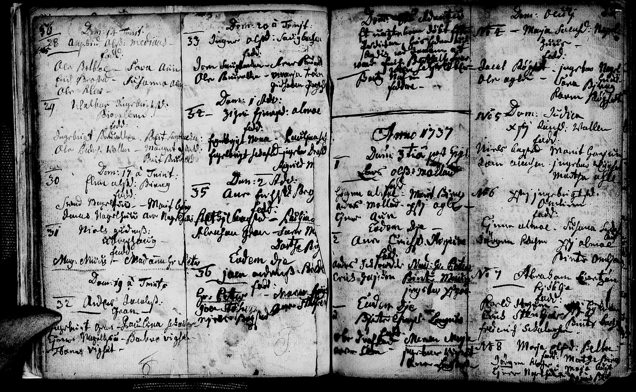 Ministerialprotokoller, klokkerbøker og fødselsregistre - Nord-Trøndelag, SAT/A-1458/749/L0467: Parish register (official) no. 749A01, 1733-1787, p. 56-57