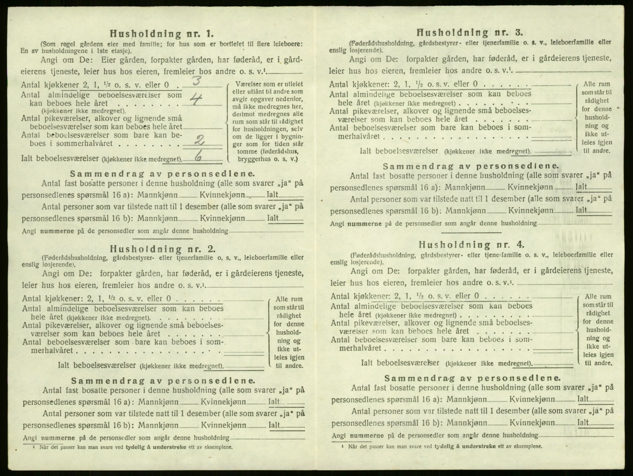 SAKO, 1920 census for Sem, 1920, p. 1444