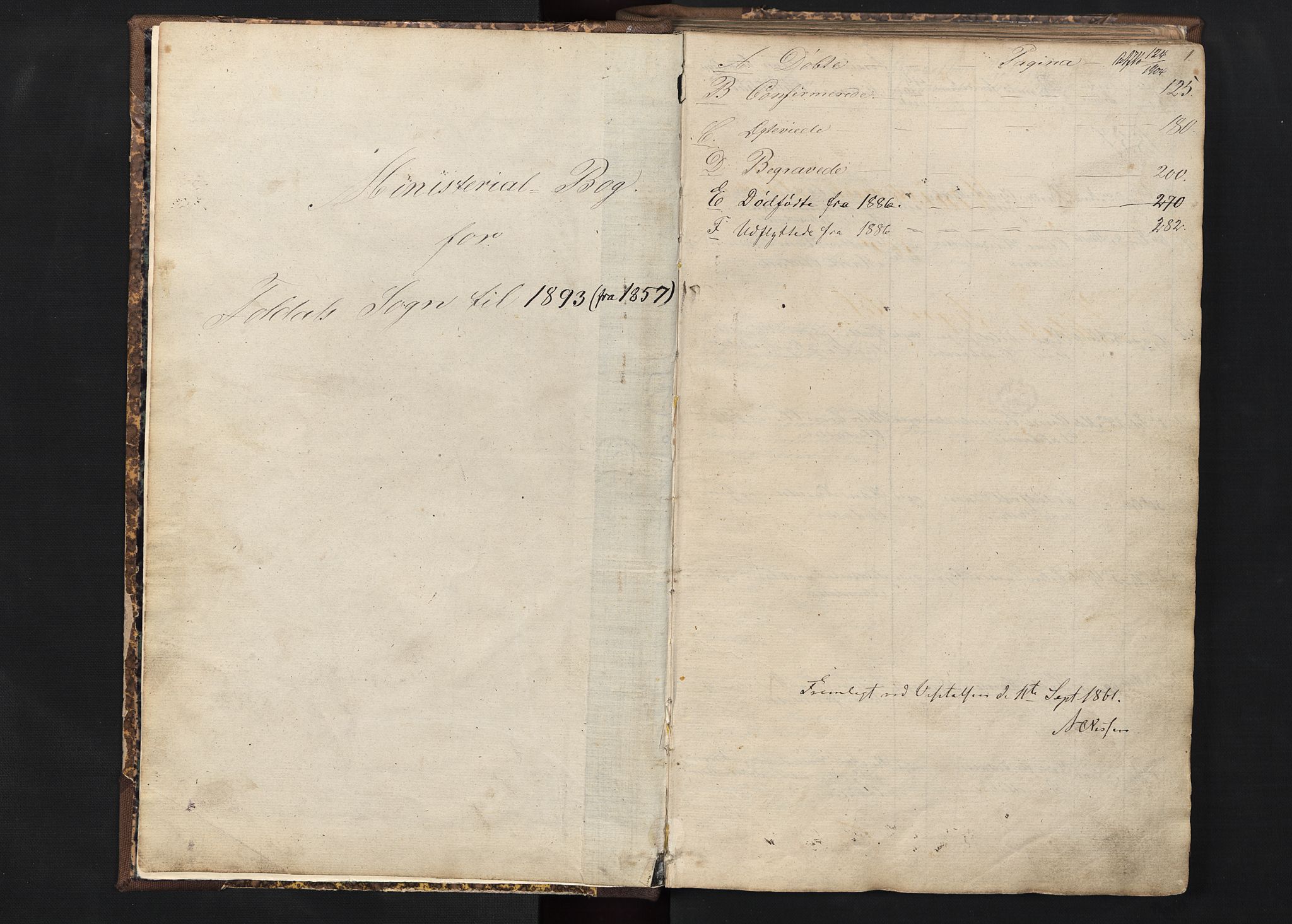 Alvdal prestekontor, SAH/PREST-060/H/Ha/Hab/L0001: Parish register (copy) no. 1, 1857-1893, p. 1