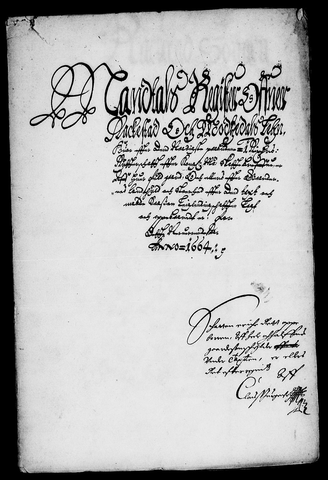 Rentekammeret inntil 1814, Reviderte regnskaper, Lensregnskaper, AV/RA-EA-5023/R/Rb/Rbd/L0009: Maria kirke prosti gods og Rakkestad len, 1664-1665
