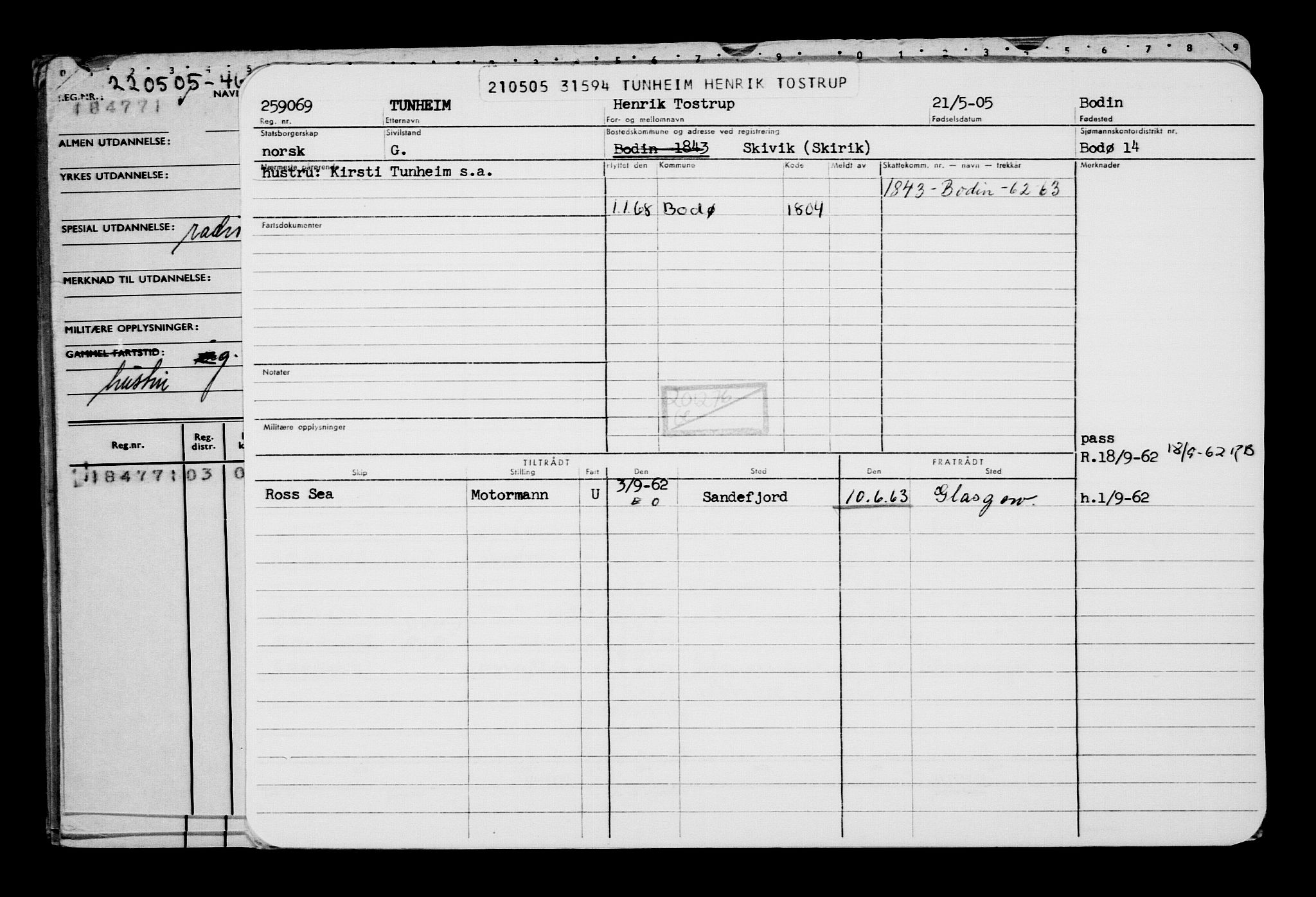 Direktoratet for sjømenn, AV/RA-S-3545/G/Gb/L0059: Hovedkort, 1905, p. 239