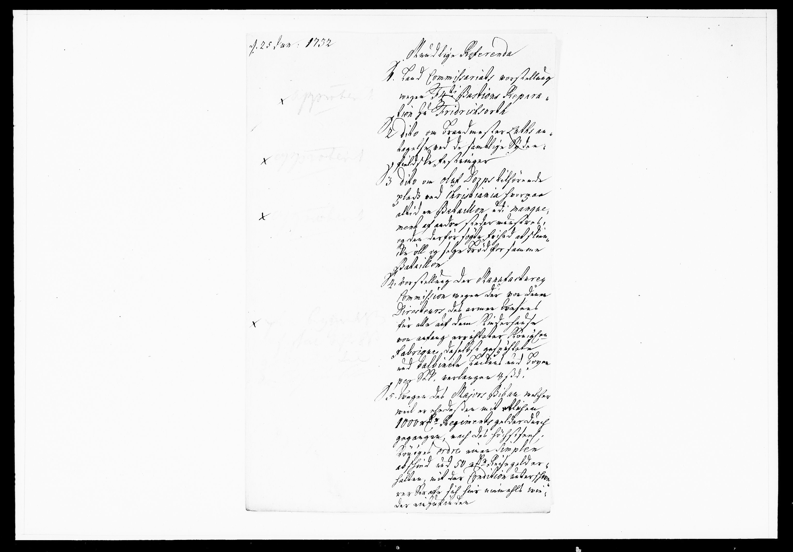 Krigskollegiet, Krigskancelliet, DRA/A-0006/-/1103-1107: Refererede sager, 1732, p. 174