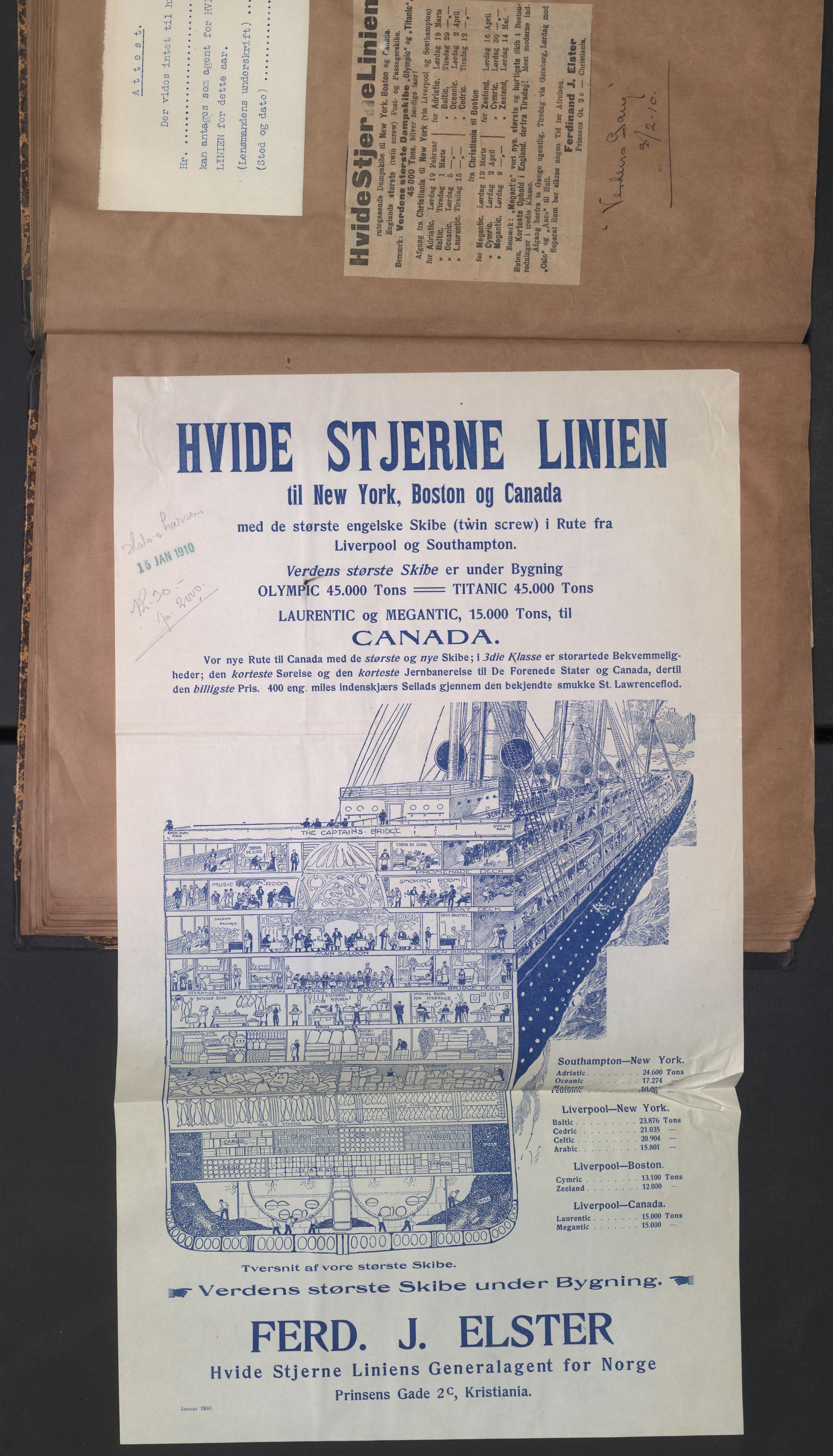 White Star-linjen, AV/SAO-PAO-0201/D/Dc/L0001: Utklippingsbok, 1909-1924, p. 36