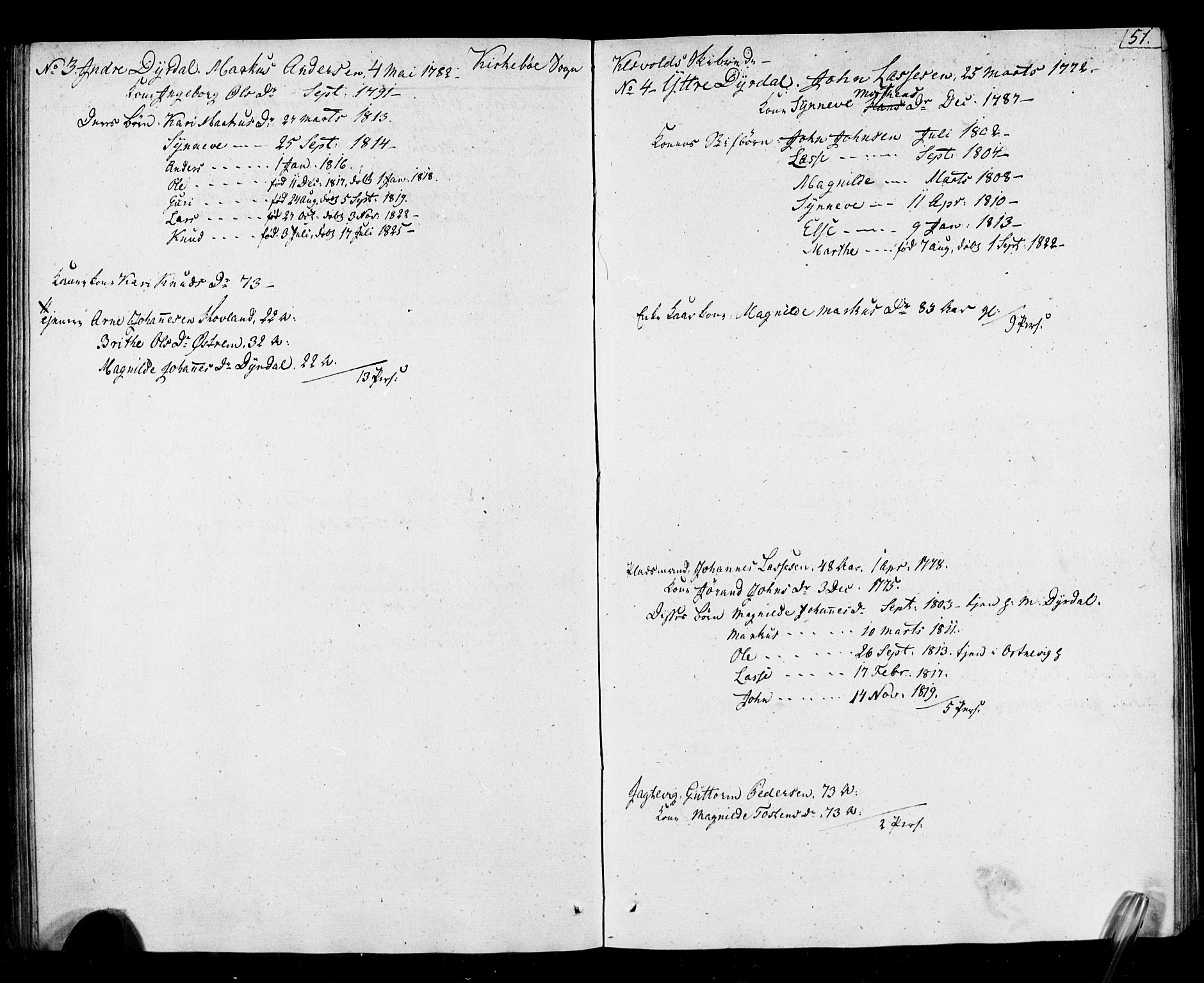 , Census 1825 for Lavik, 1825, p. 52