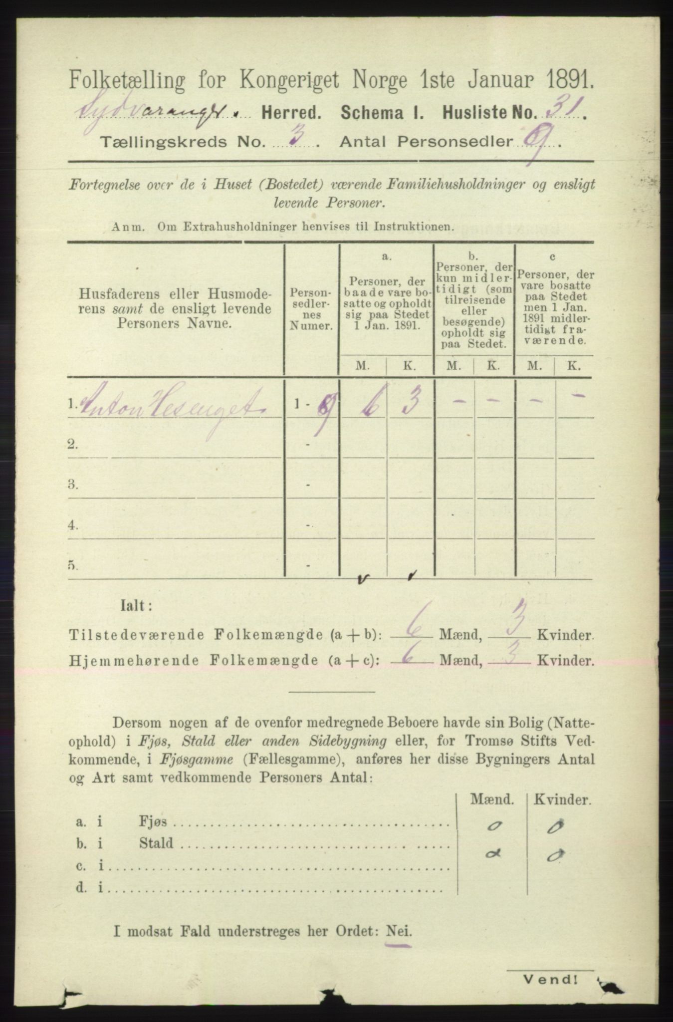 RA, 1891 census for 2030 Sør-Varanger, 1891, p. 778