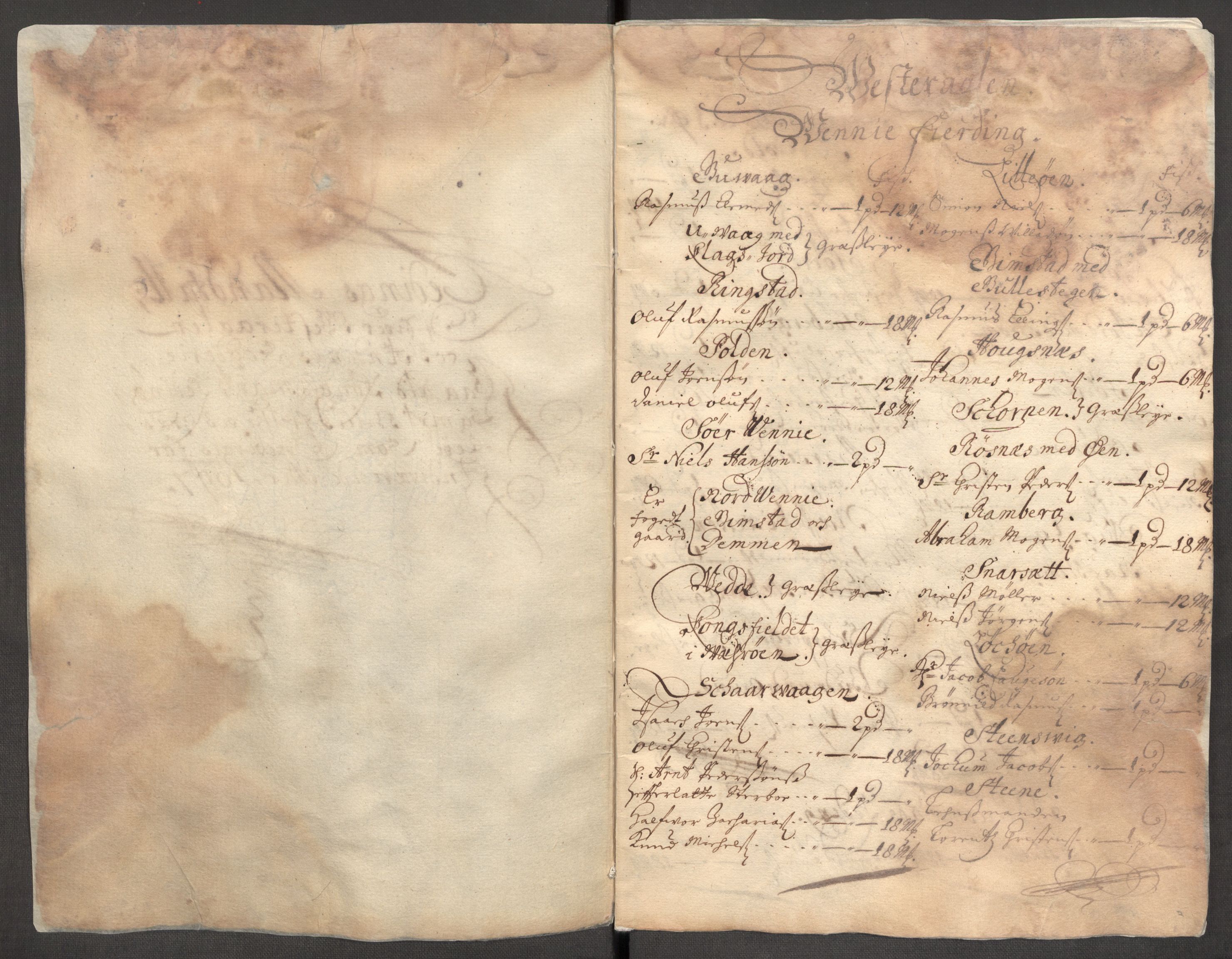 Rentekammeret inntil 1814, Reviderte regnskaper, Fogderegnskap, AV/RA-EA-4092/R67/L4678: Fogderegnskap Vesterålen, Andenes og Lofoten, 1696-1708, p. 162