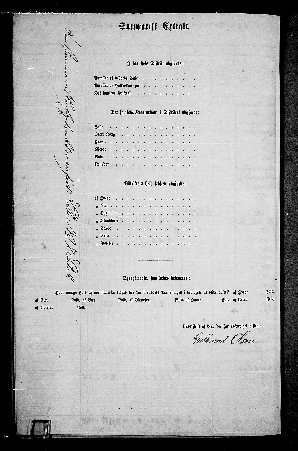 RA, 1865 census for Nes, 1865, p. 168