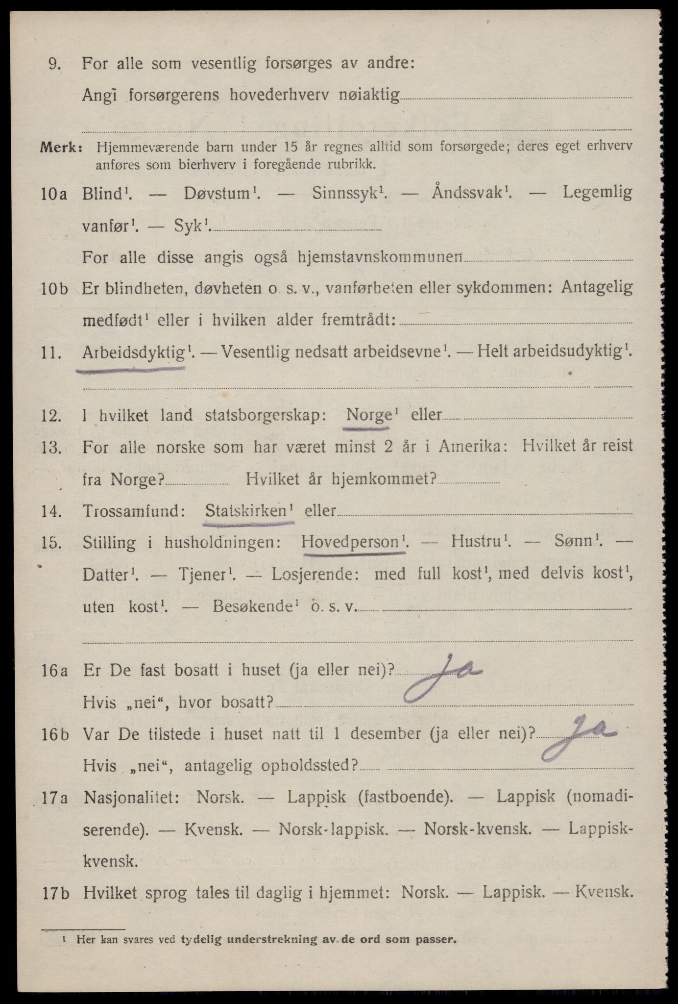 SAT, 1920 census for Dverberg, 1920, p. 8775