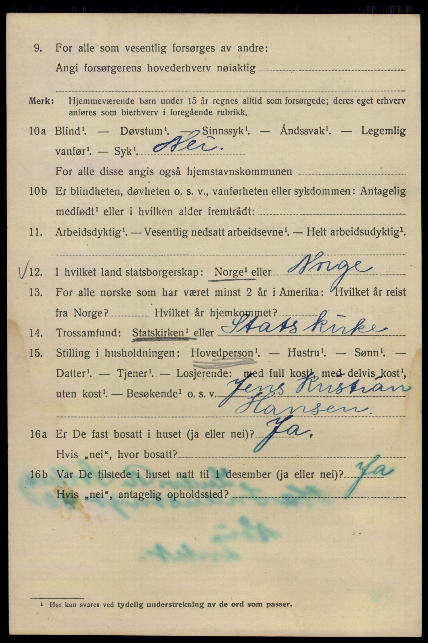 SAO, 1920 census for Kristiania, 1920, p. 136954