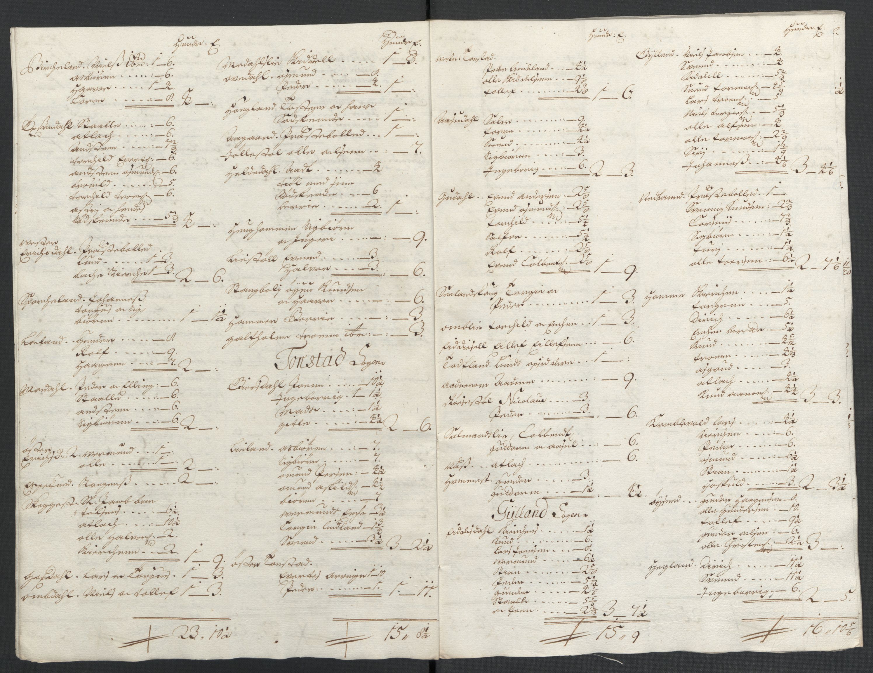 Rentekammeret inntil 1814, Reviderte regnskaper, Fogderegnskap, AV/RA-EA-4092/R43/L2546: Fogderegnskap Lista og Mandal, 1696-1697, p. 104